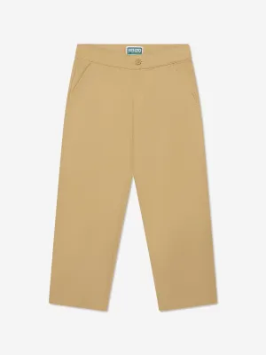 Pantalon ample KENZO Kids en beige