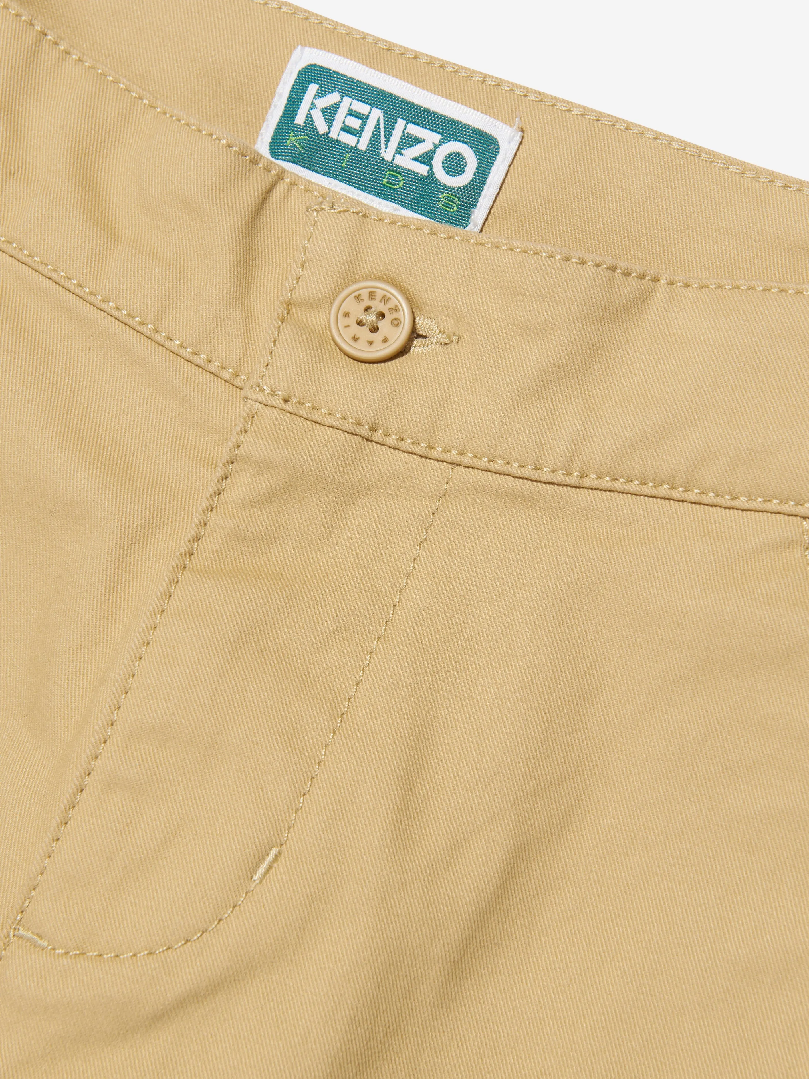 Pantalon ample KENZO Kids en beige