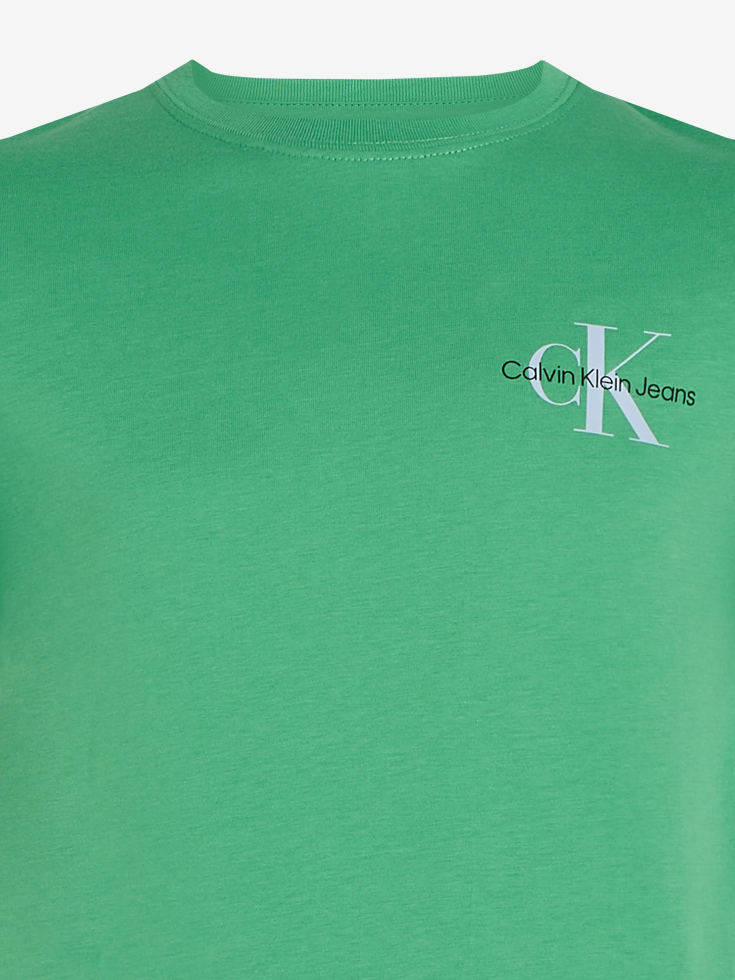 T-shirt Monologo pour Enfants - Poitrine Verte