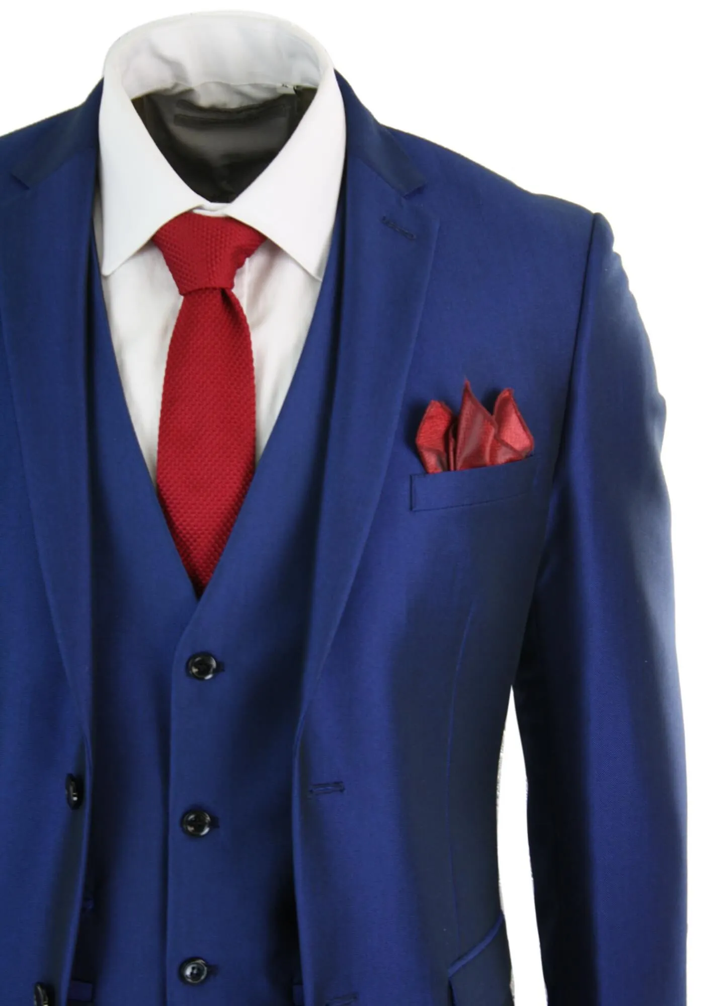 Costume de mariage et bal bleu Kingsley 3 pièces