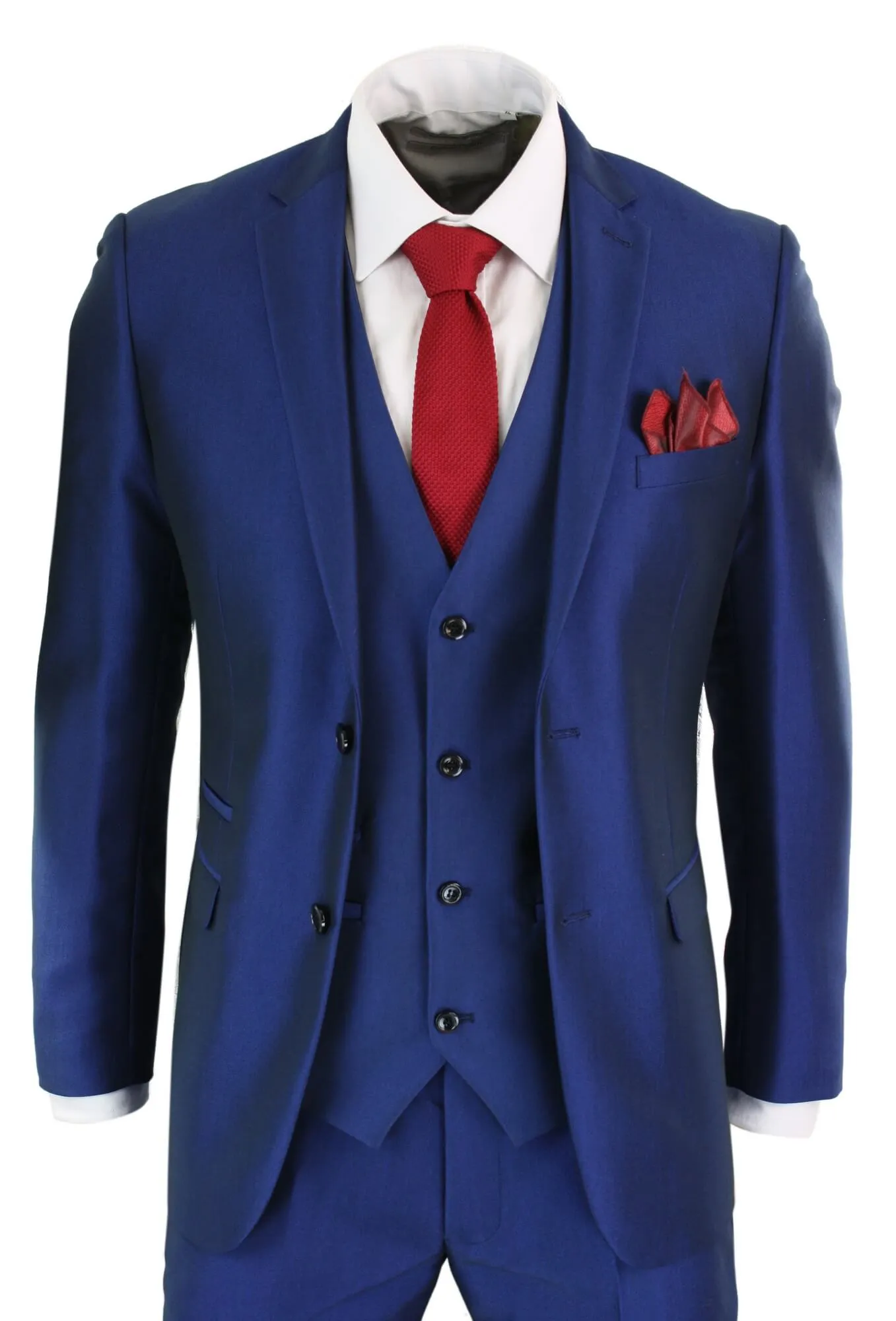 Costume de mariage et bal bleu Kingsley 3 pièces