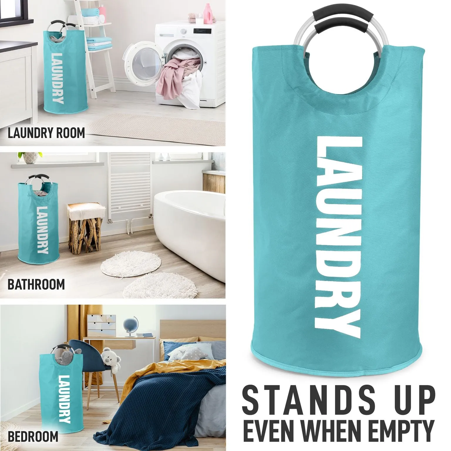 Panier à linge grand format robuste et antidérapant avec rembourrage pliable chaussures ecco