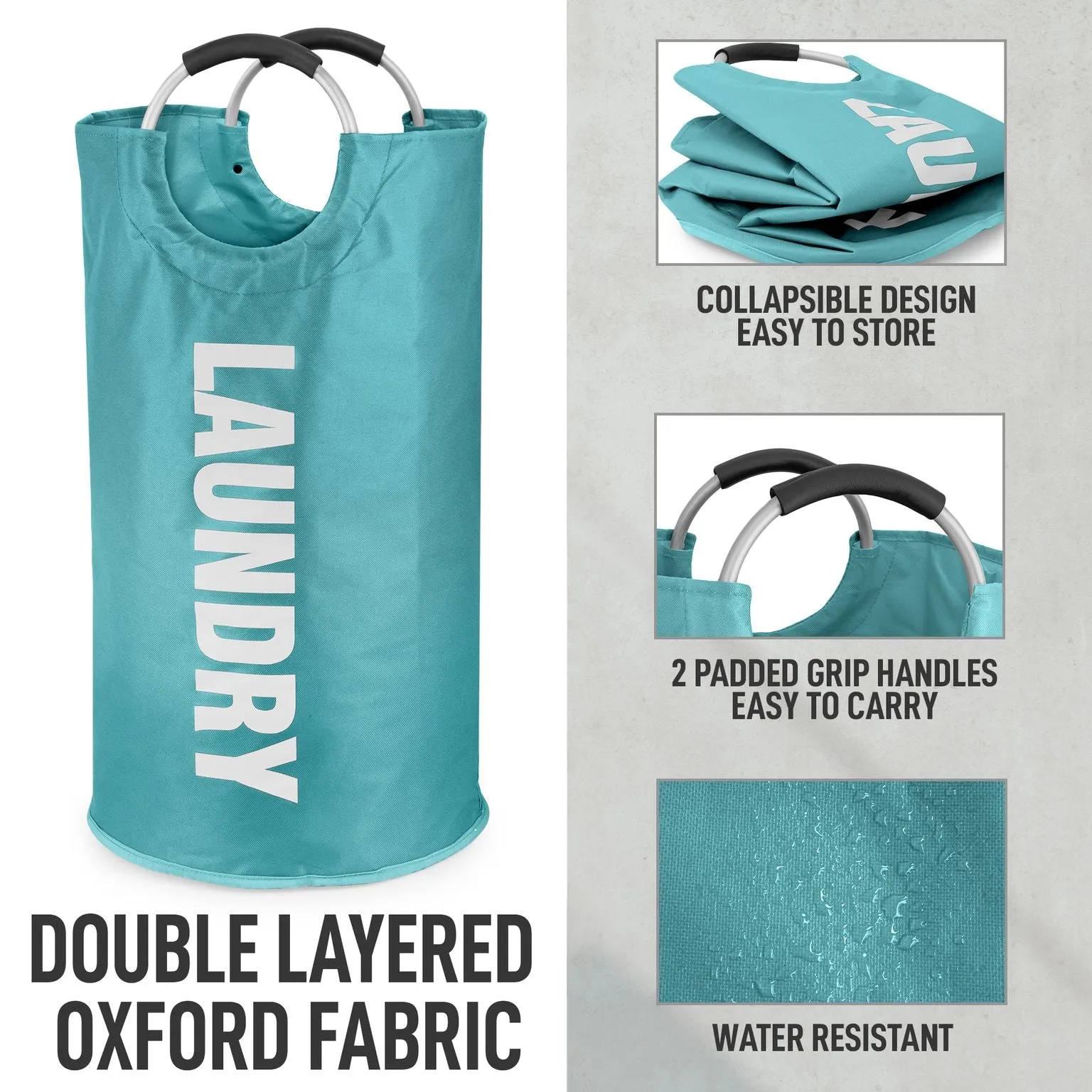 Panier à linge grand format robuste et antidérapant avec rembourrage pliable chaussures ecco