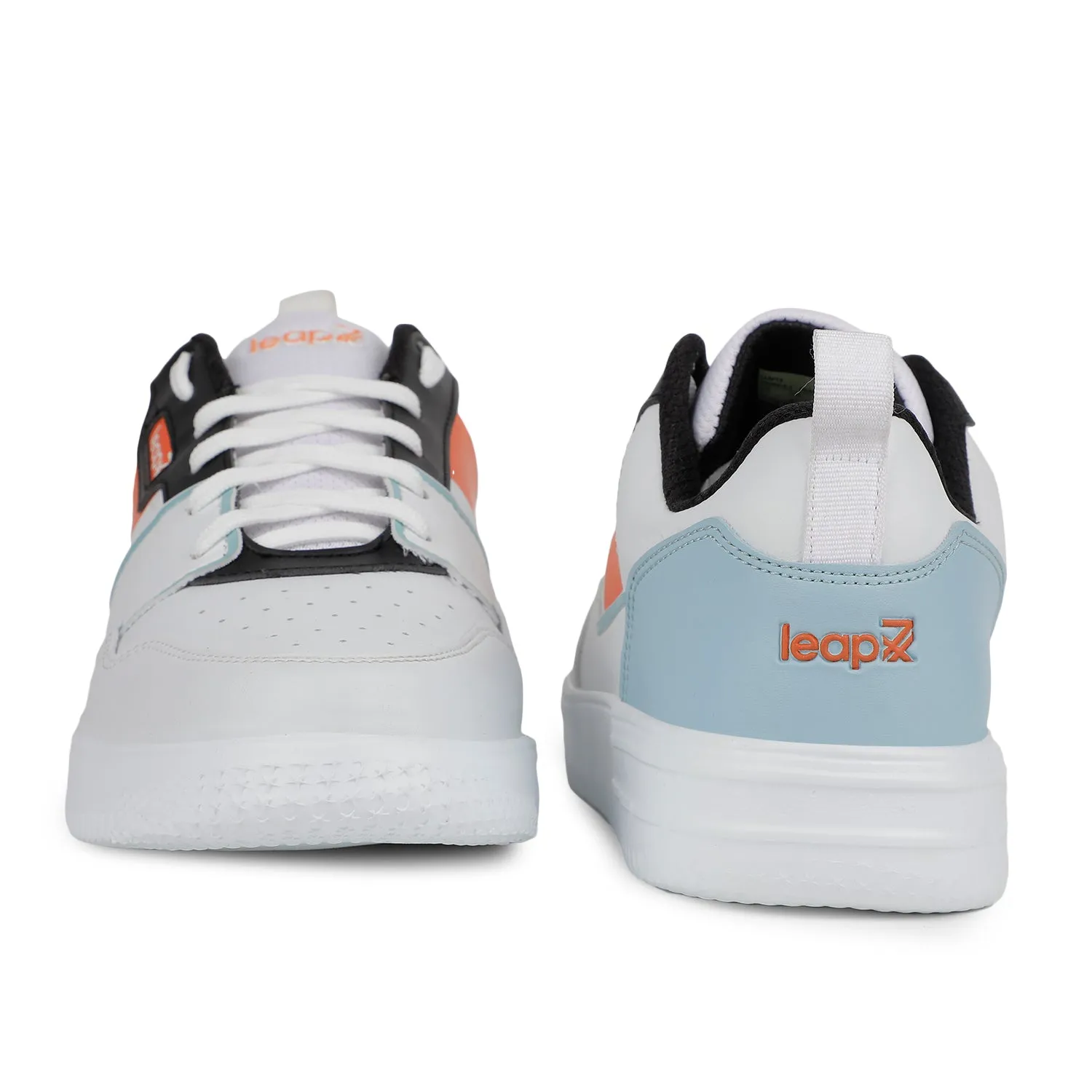 Baskets décontractées orange Leap7x pour hommes SNOOKIS-2 par Liberty