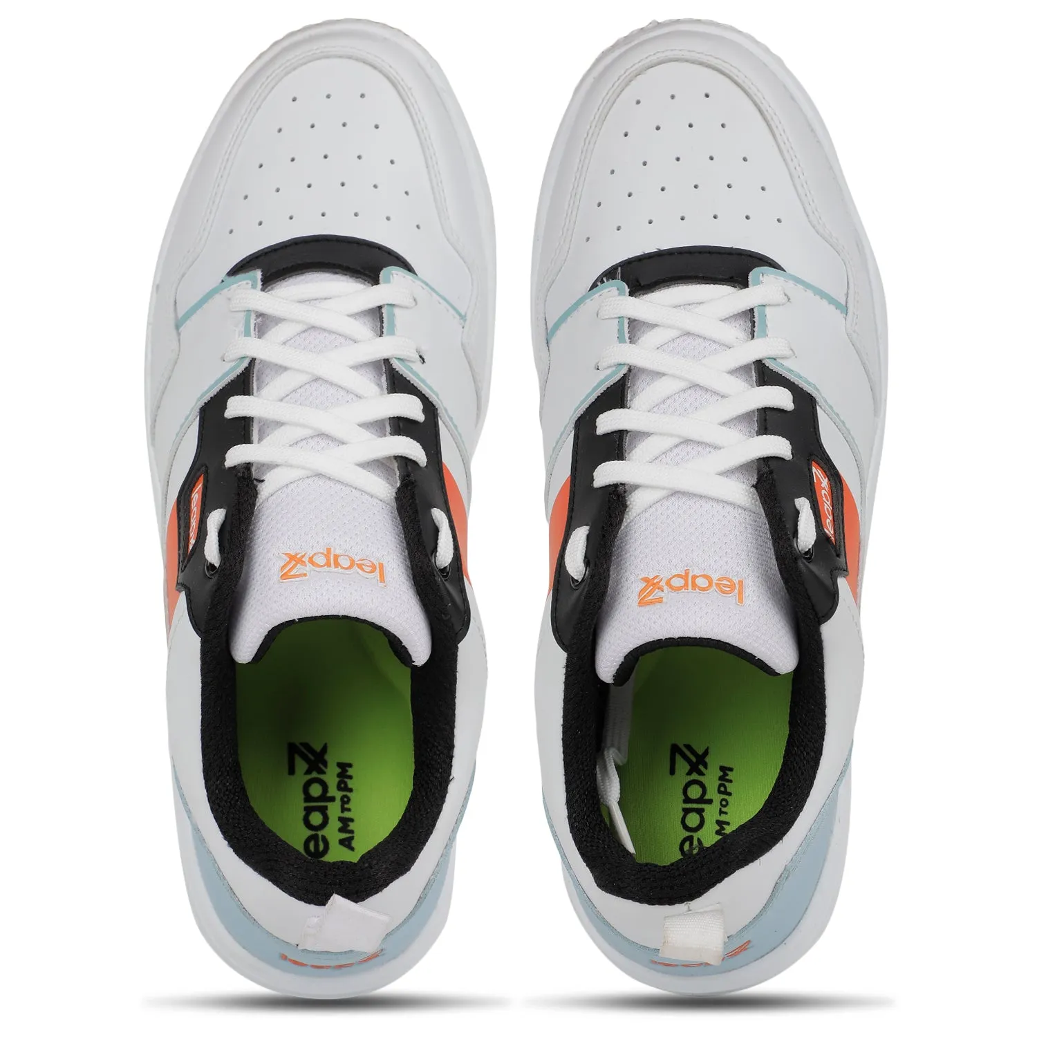 Baskets décontractées orange Leap7x pour hommes SNOOKIS-2 par Liberty