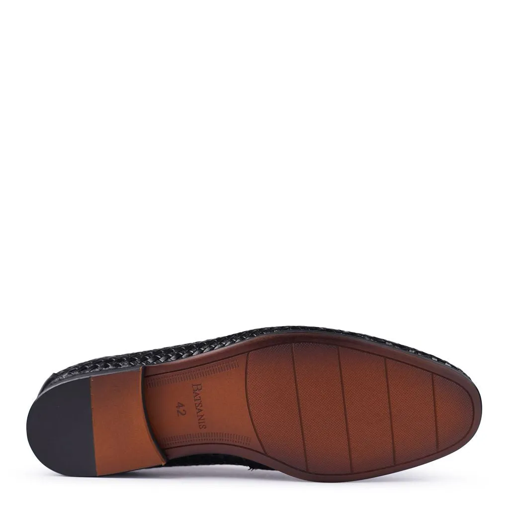 Mocassins Lima noirs tissés