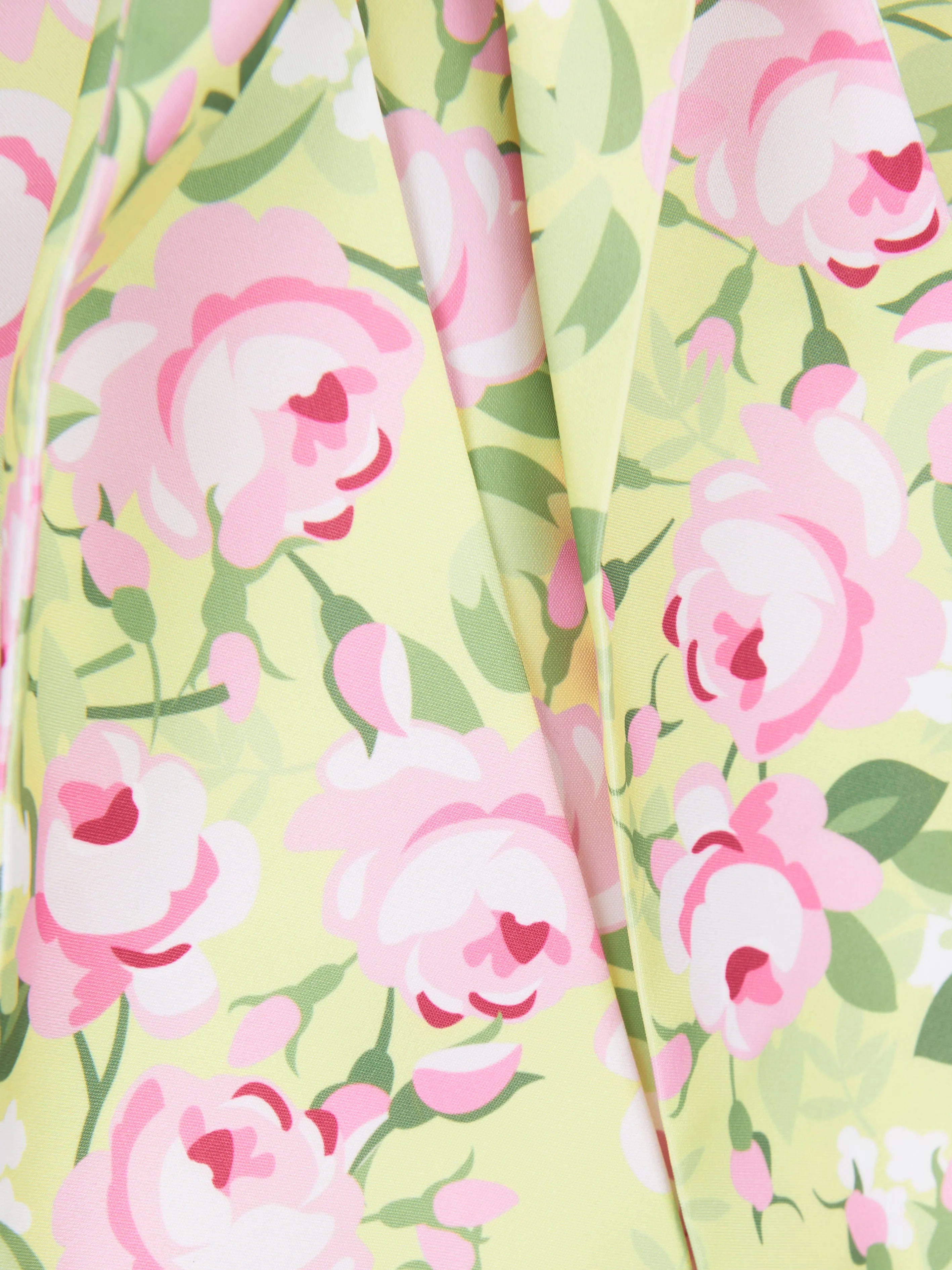 Robe à fleurs Mama Luma avec ceinture en jaune