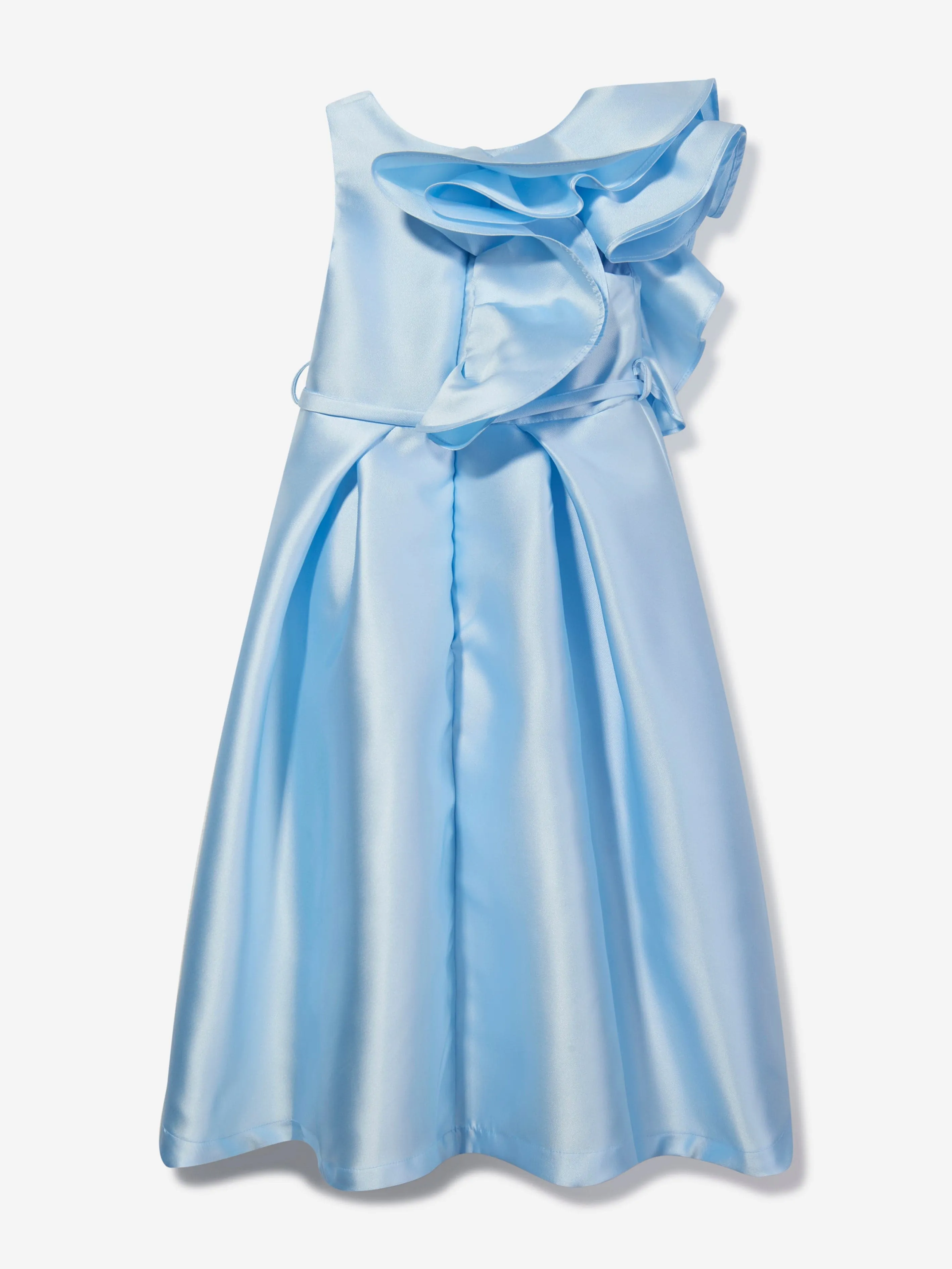 Robe d'occasion à grand nœud Mama Luma Girls en bleu