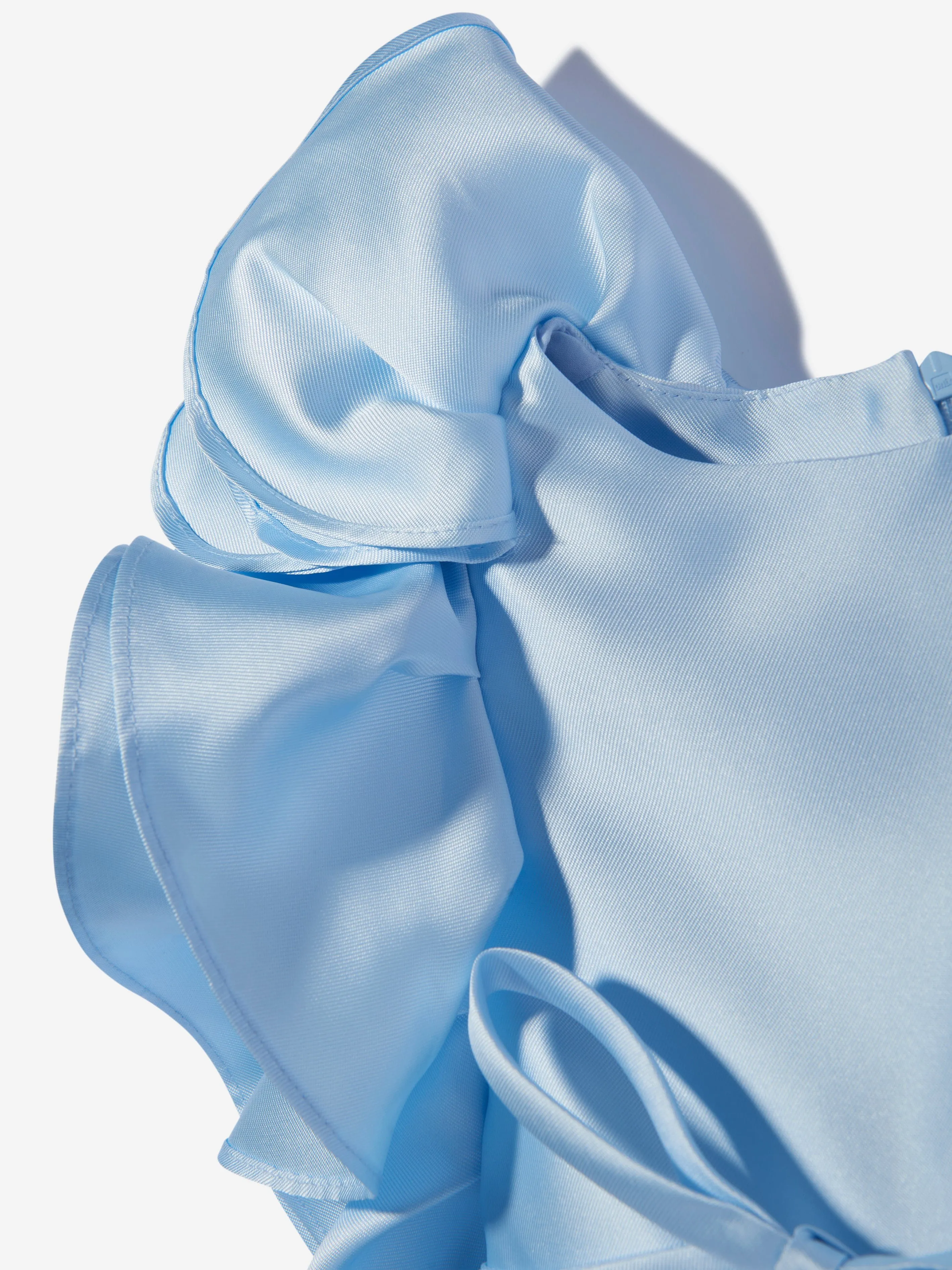 Robe d'occasion à grand nœud Mama Luma Girls en bleu