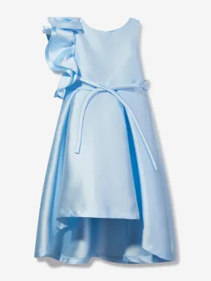 Robe d'occasion à grand nœud Mama Luma Girls en bleu