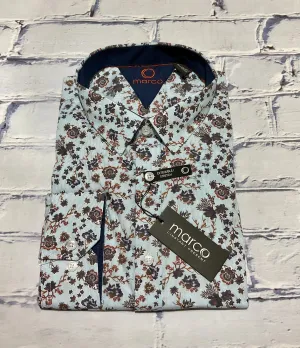 Marco B&T LS Chemise Sport à Motifs Floraux