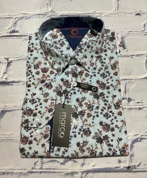 Marco LS Chemise Sport à Motifs Floraux