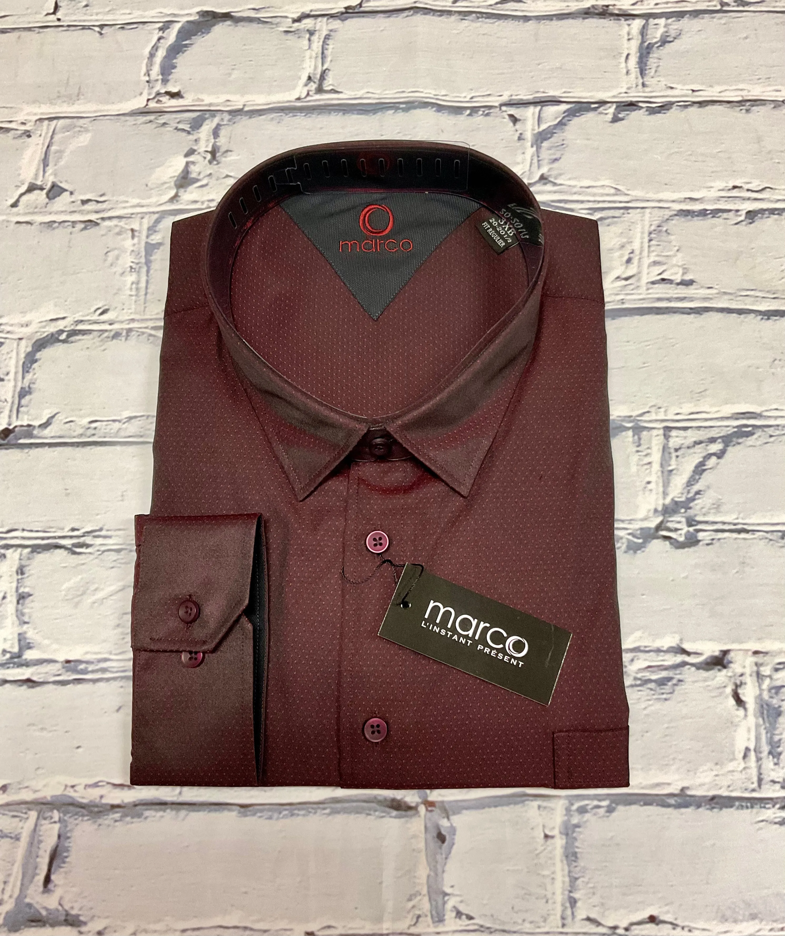 Marco LS Chemise de sport ton sur ton