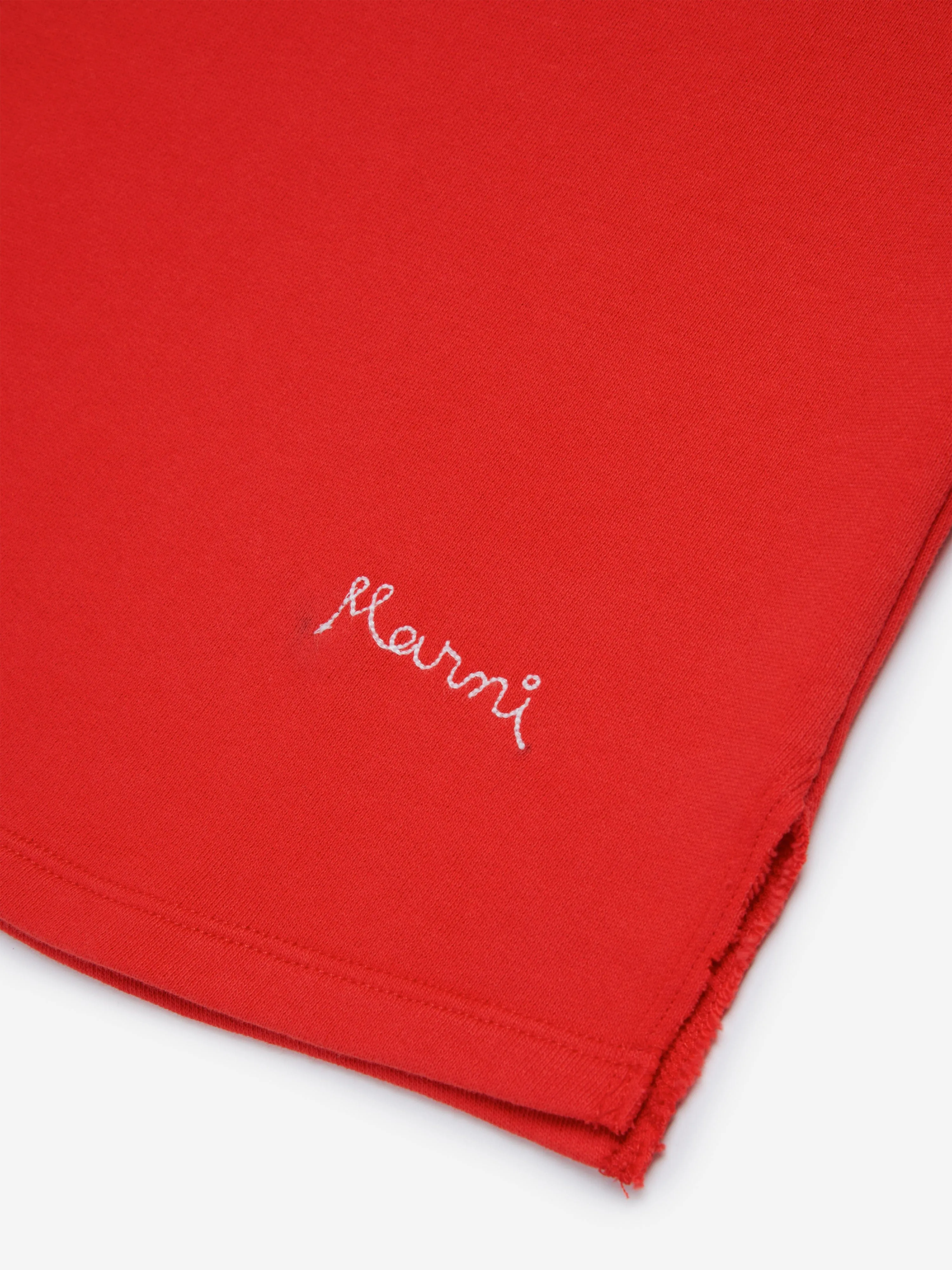 Robe à appliqués MARNI pour filles en rouge