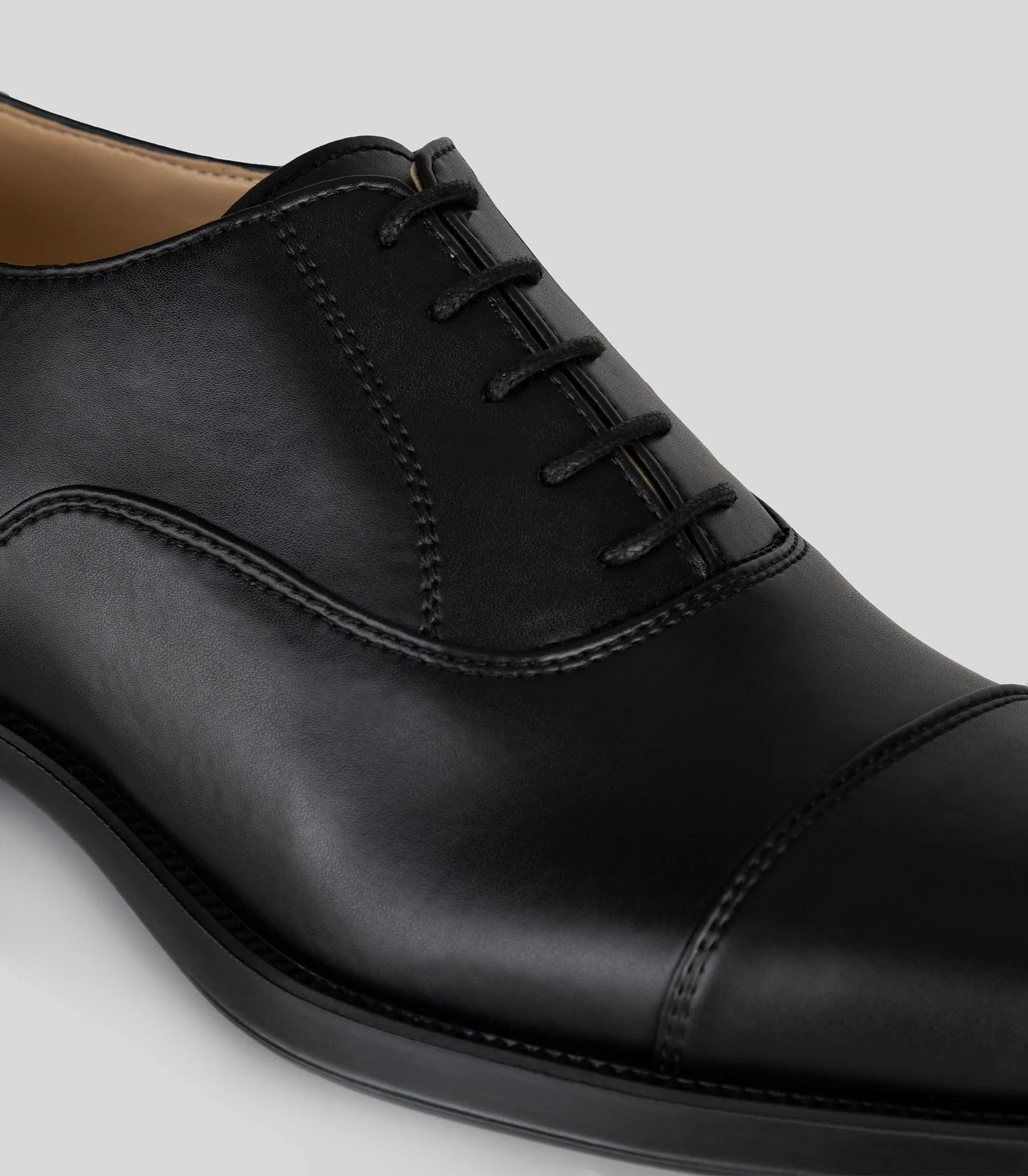 Chaussures Oxford Vegan en Cuir de Maïs à Bout Rond pour Homme | Noir