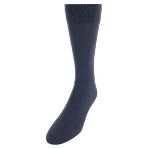 Chaussettes habillées pour hommes en coton mercerisé uni
