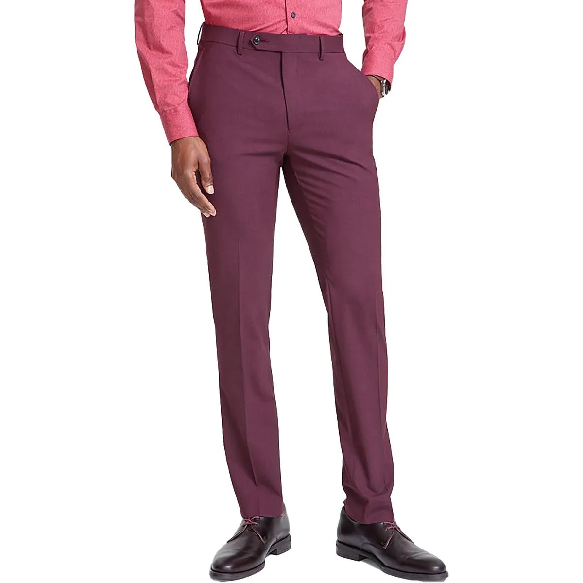 Pantalon de costume en laine pour homme