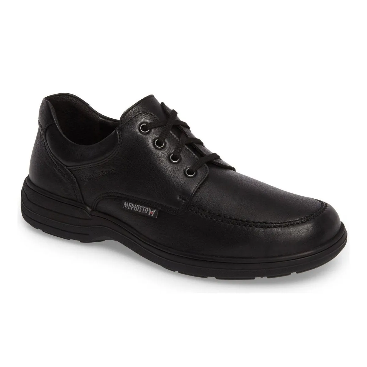Mephisto Hommes DoukHydroProtect Derby à Bout Rond Noir Chaussures Mephisto Imperméables