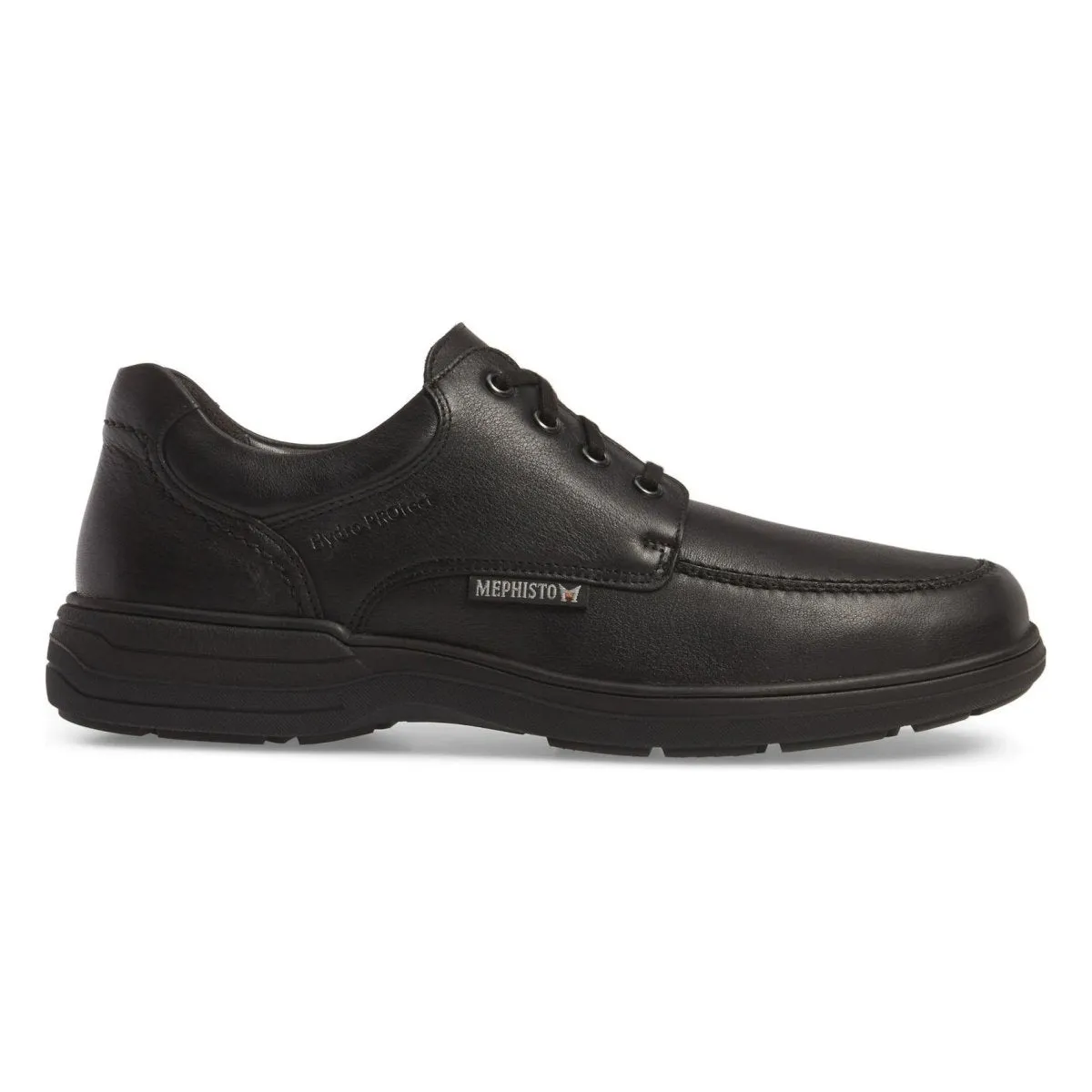 Mephisto Hommes DoukHydroProtect Derby à Bout Rond Noir Chaussures Mephisto Imperméables