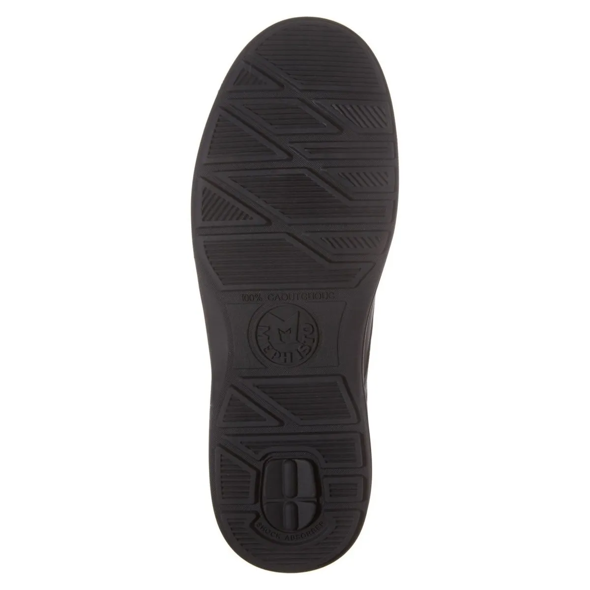 Mephisto Hommes DoukHydroProtect Derby à Bout Rond Noir Chaussures Mephisto Imperméables