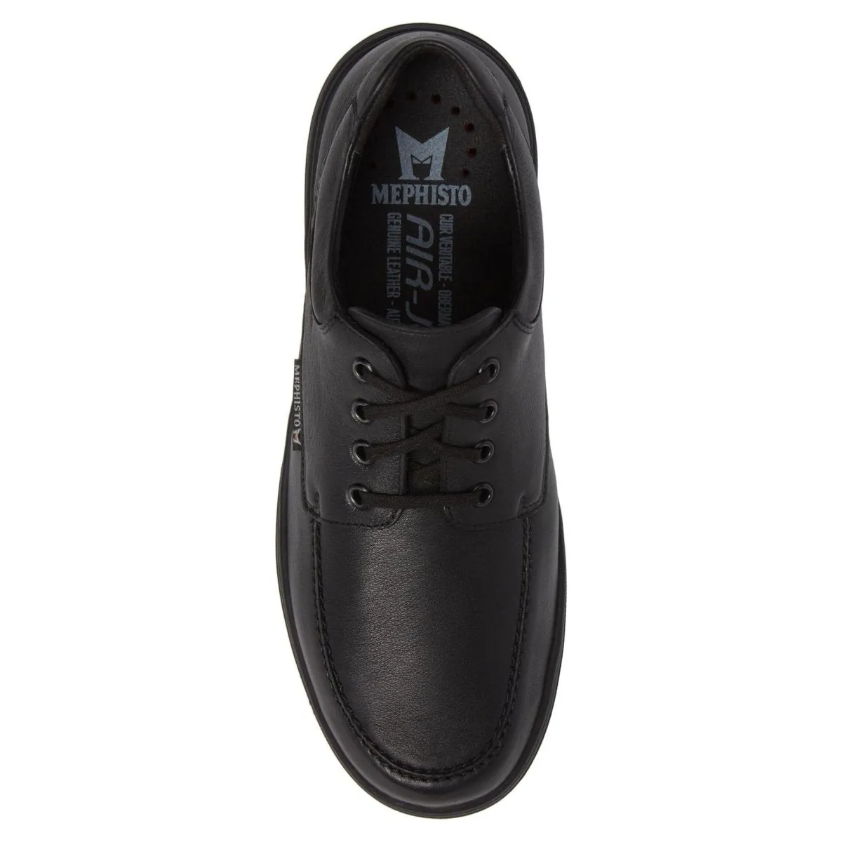 Mephisto Hommes DoukHydroProtect Derby à Bout Rond Noir Chaussures Mephisto Imperméables