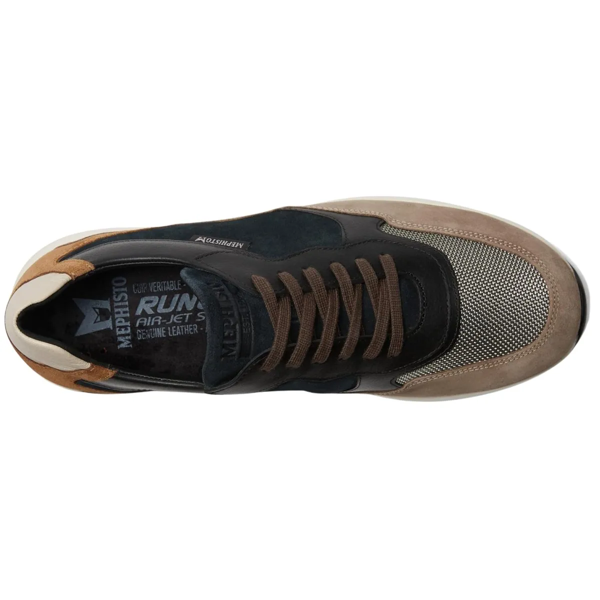 Chaussures Mephisto Driss pour Hommes Gris Chaud/Multicolore