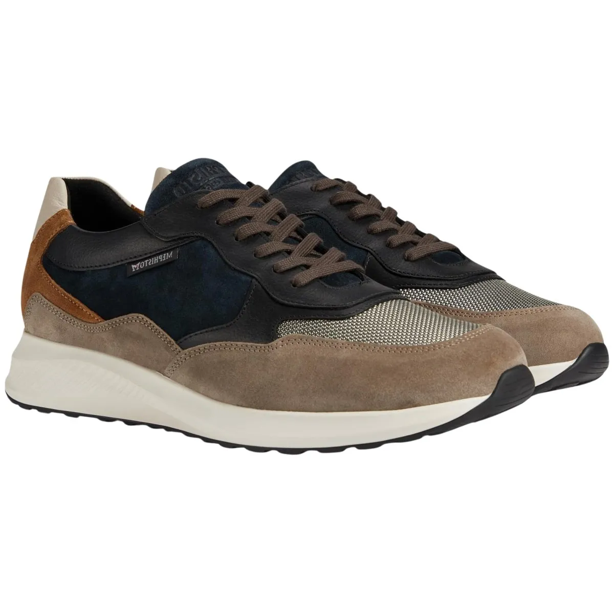 Chaussures Mephisto Driss pour Hommes Gris Chaud/Multicolore