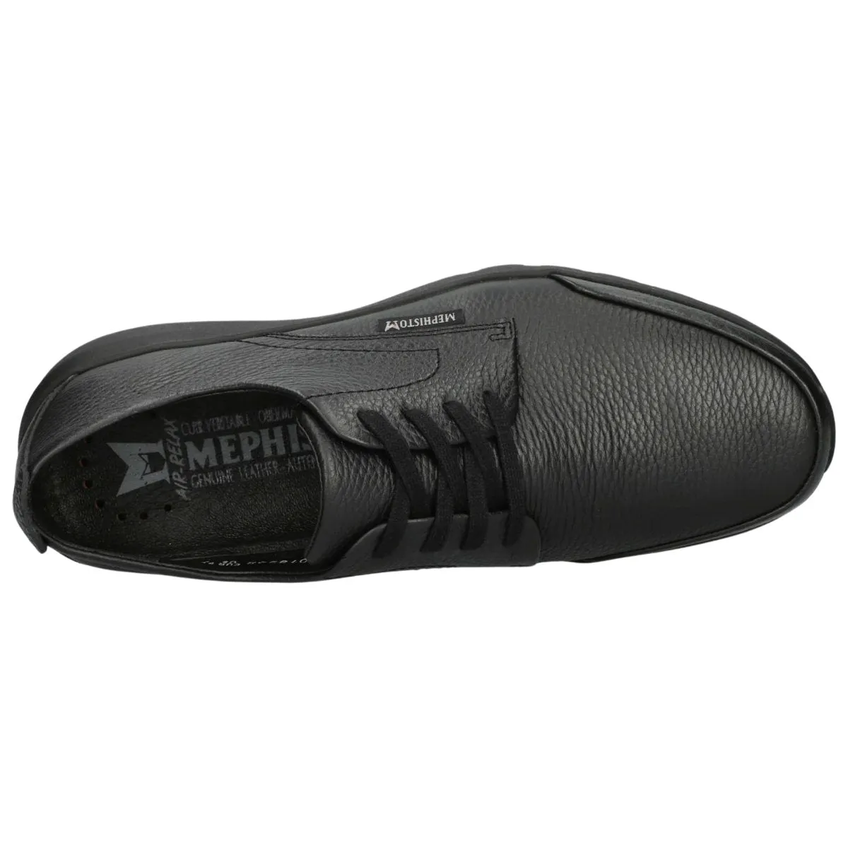 Chaussures Mephisto Walker en cuir noir pour homme