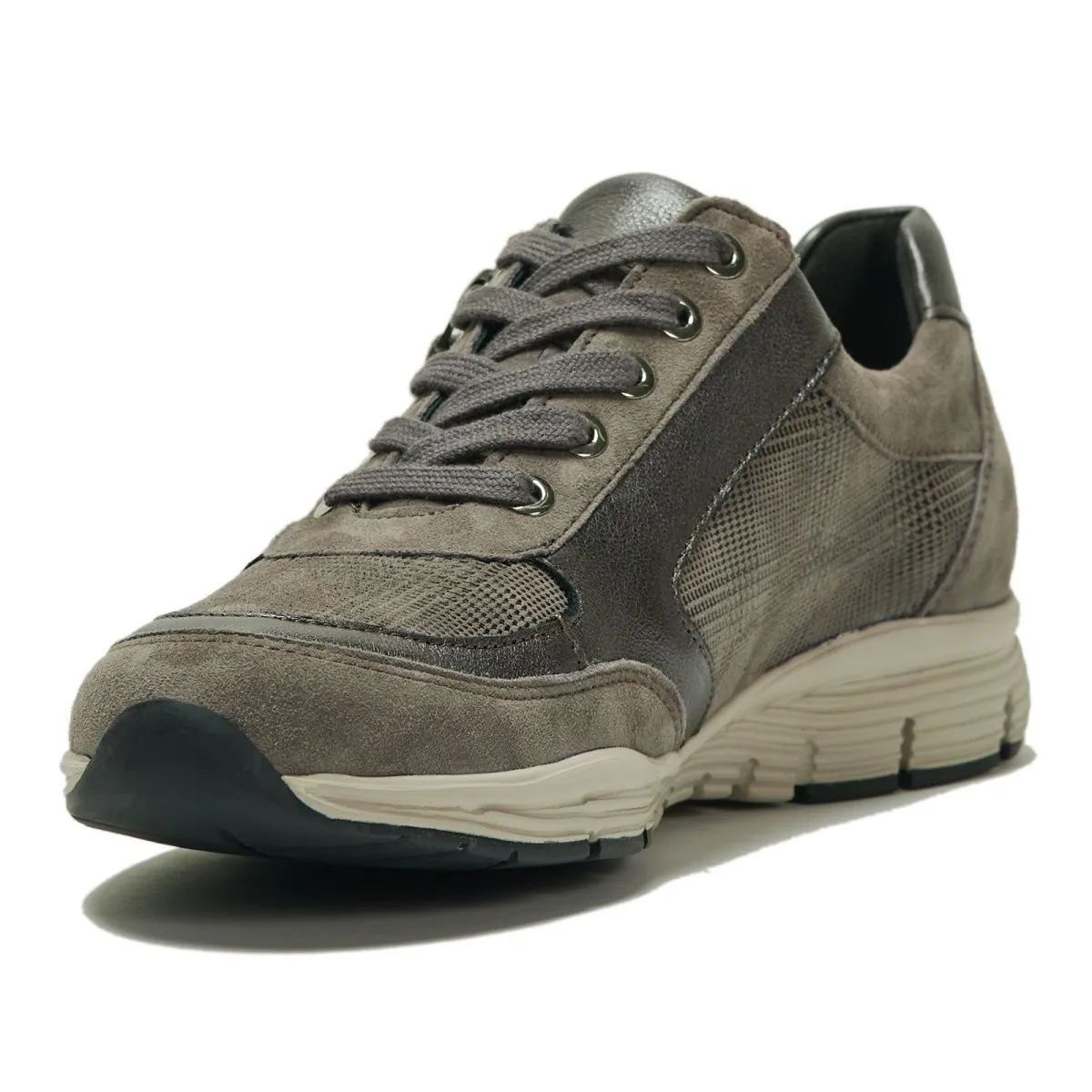 Chaussures Mephisto pour Femmes Ylona Taupe Foncé/Vichy