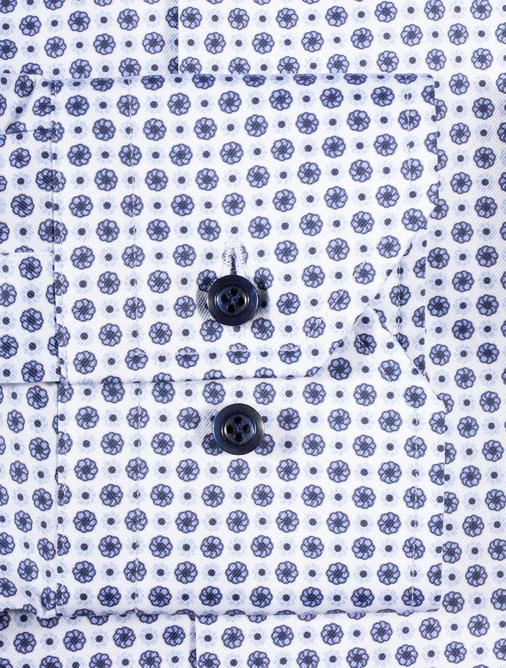 Chemise à motifs pâquerettes Messi Blanc