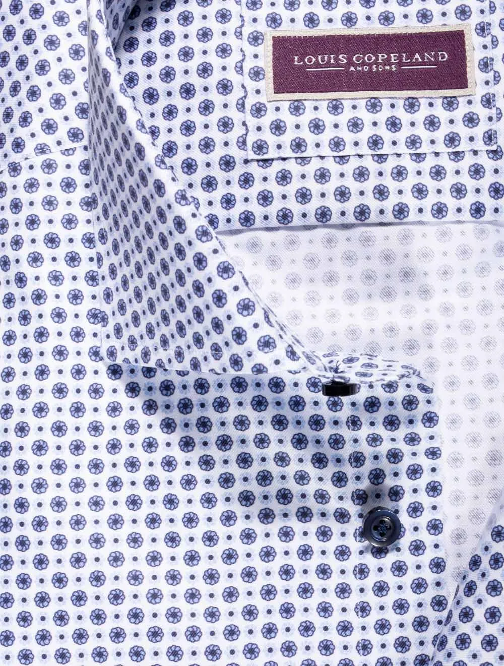 Chemise à motifs pâquerettes Messi Blanc