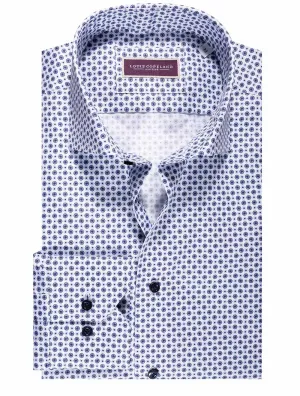 Chemise à motifs pâquerettes Messi Blanc
