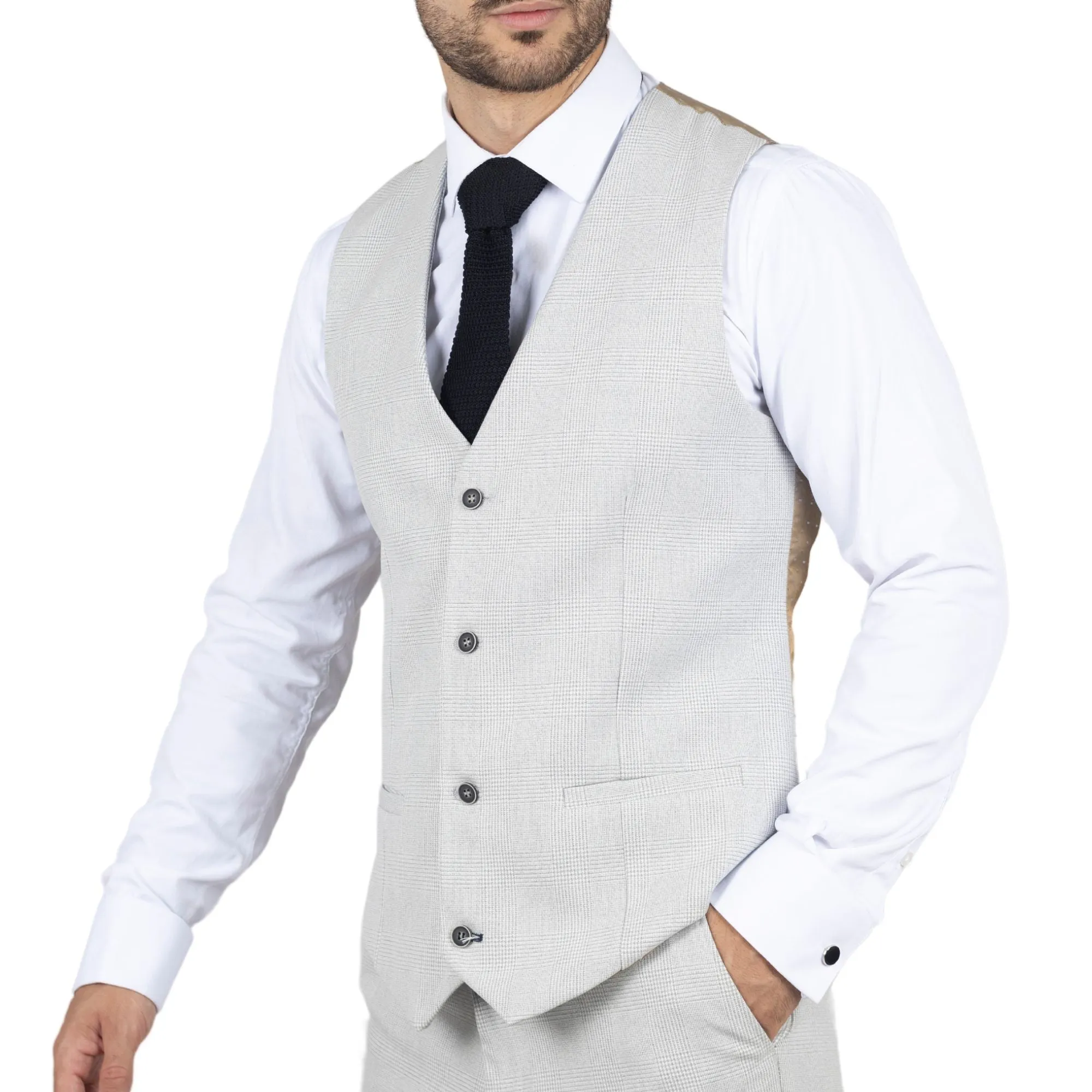 Gilet ajusté Miller à motif carreaux