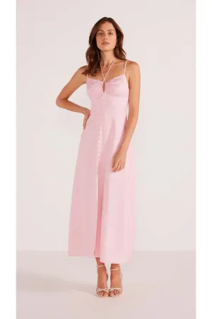 Robe Midi Cora de MinkPink | Rose Pâle