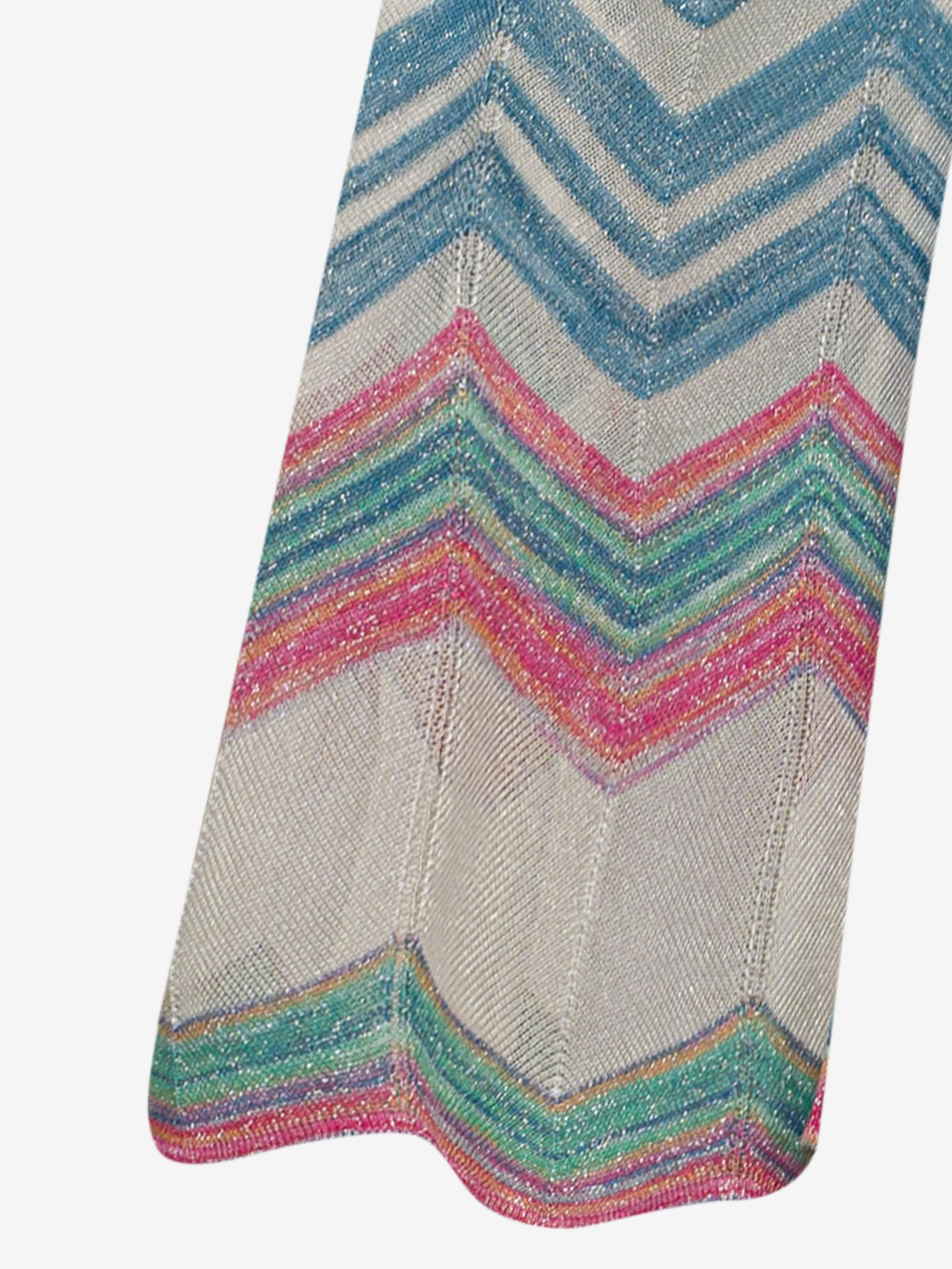 Pantalon en maille zigzag multicolore Missoni pour filles