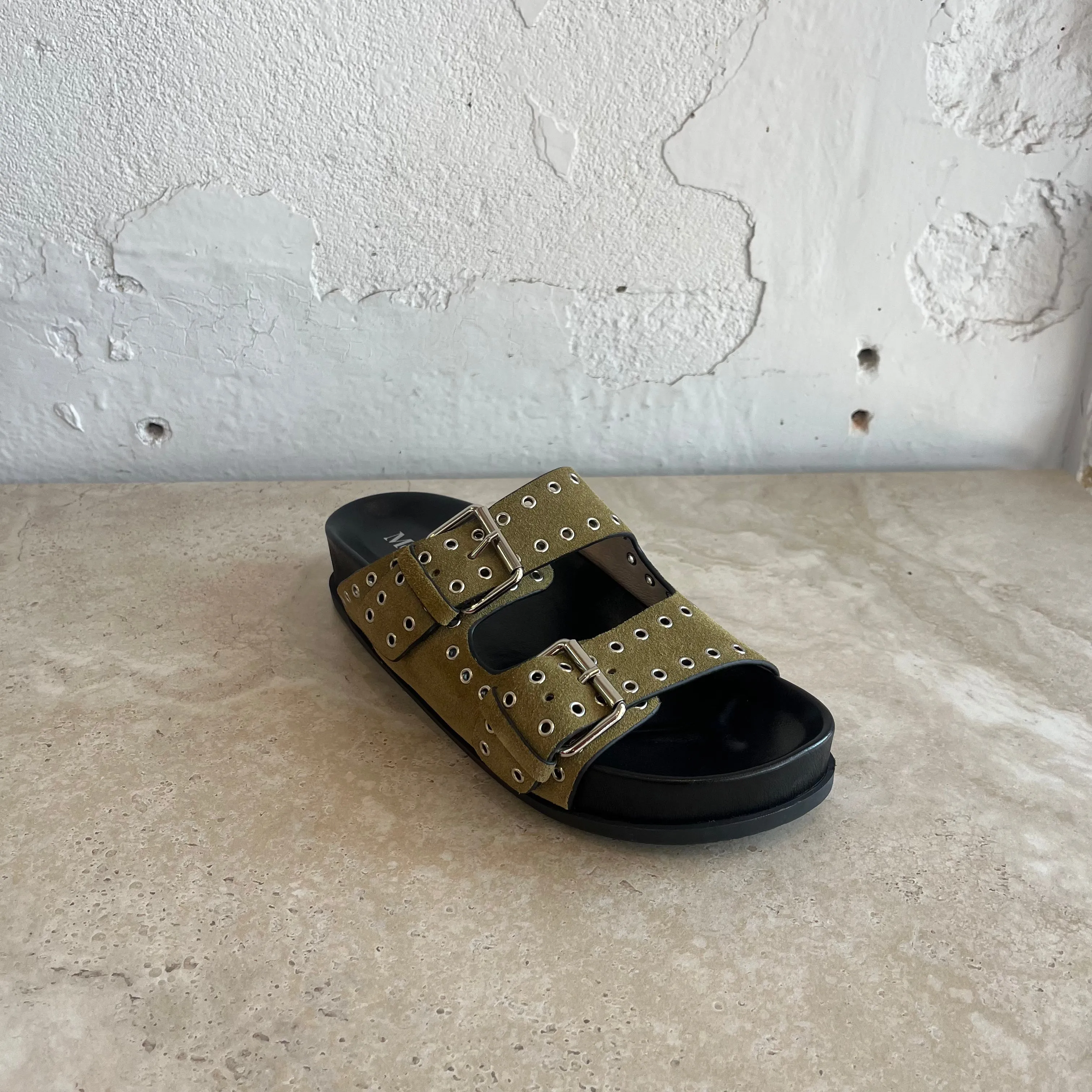Chaussures en daim khaki Mollini Ciana_Mollini