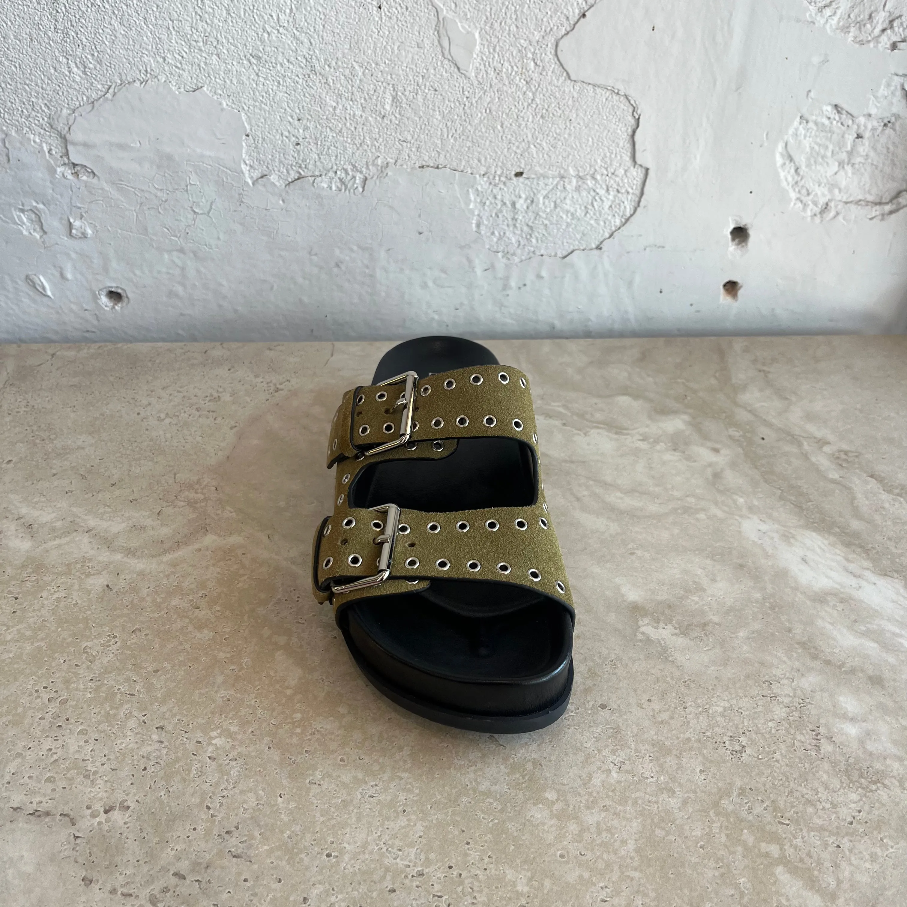Chaussures en daim khaki Mollini Ciana_Mollini