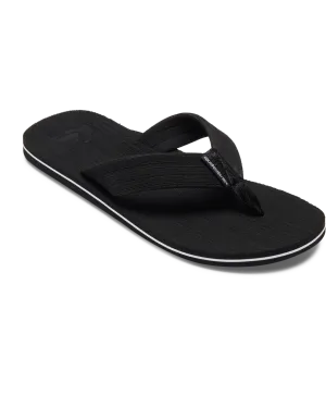 Tongues Molokai Layback texturées en Noir, Blanc & Noir