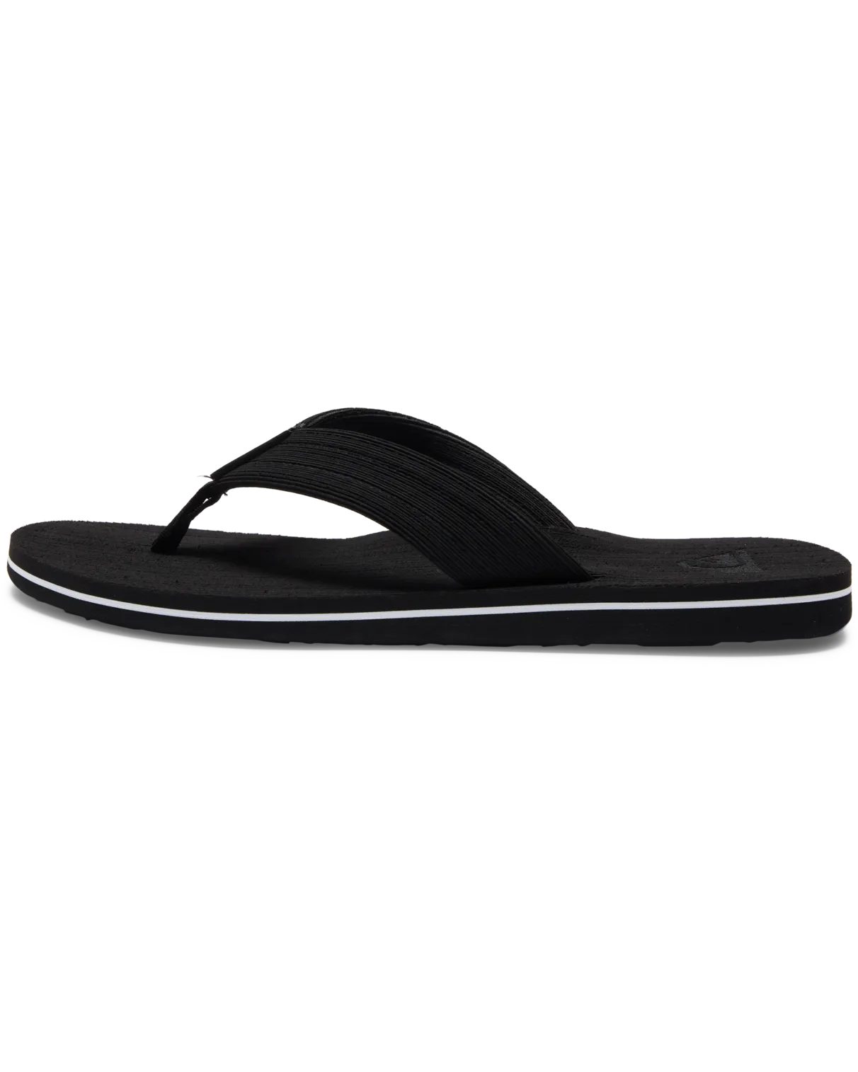 Tongues Molokai Layback texturées en Noir, Blanc & Noir
