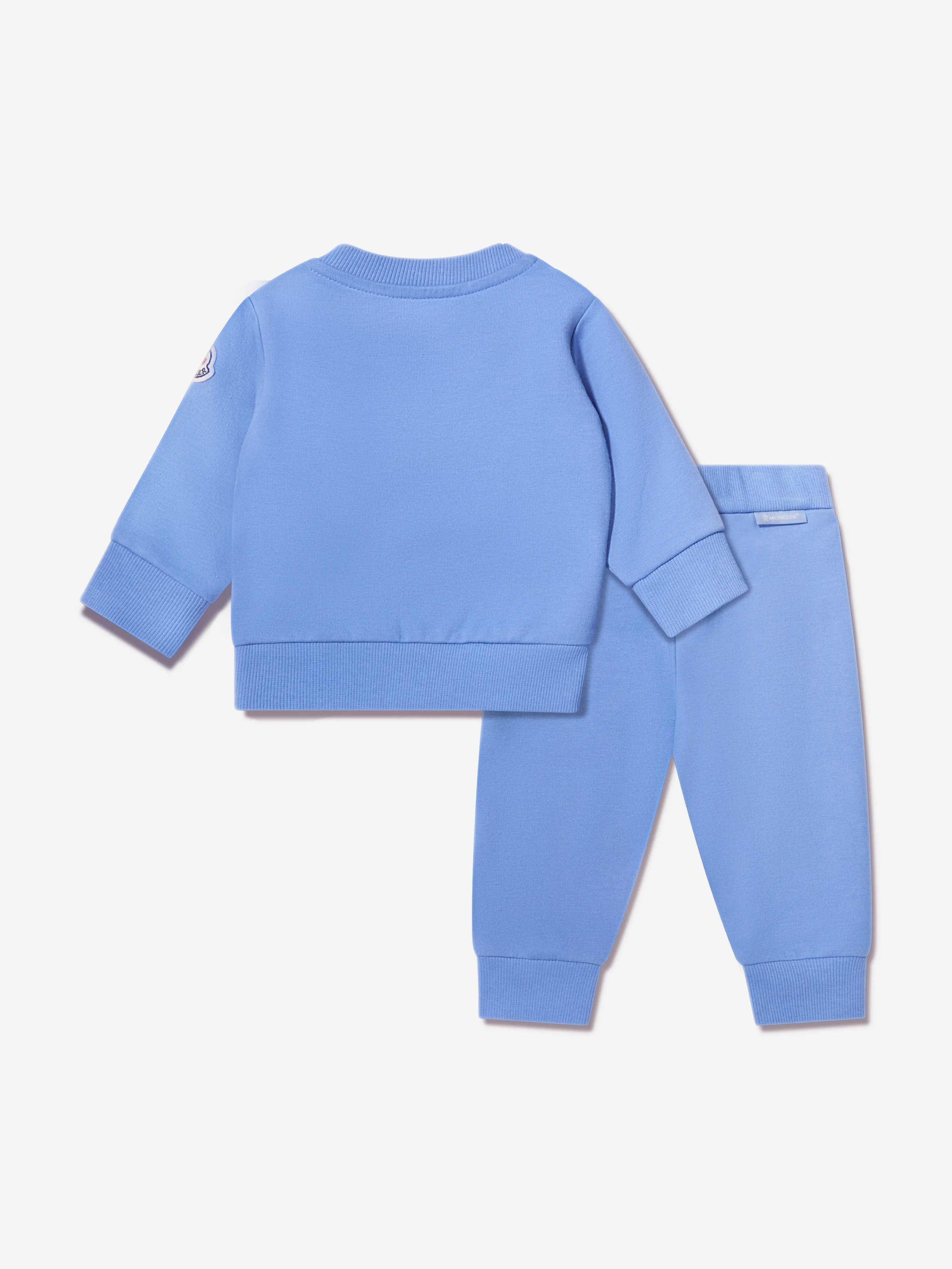 Moncler Enfant Survêtement à Logo pour Bébé Garçon en Bleu