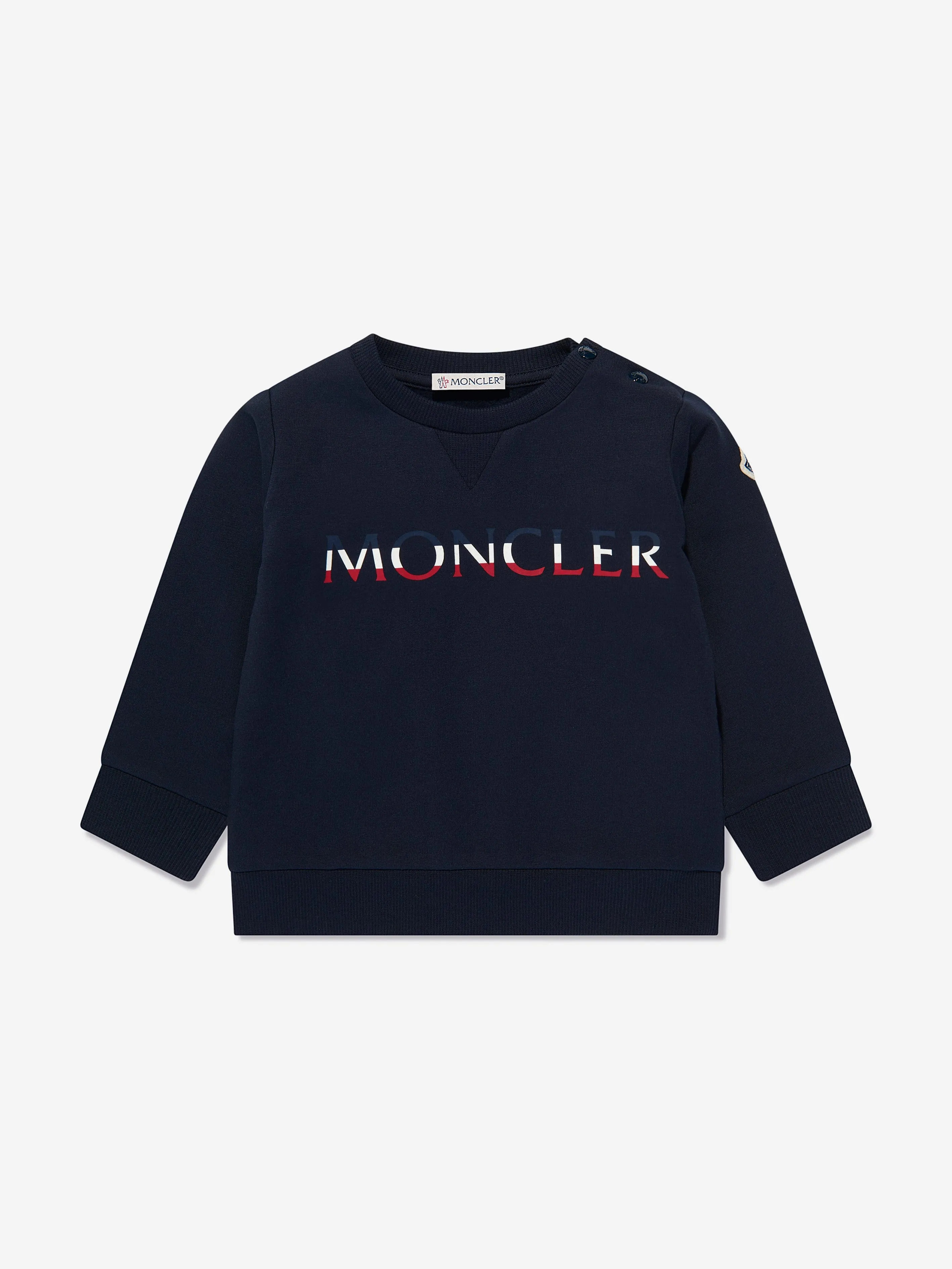 Moncler Enfant Survêtement à Logo pour Bébé Garçon en Bleu Marine