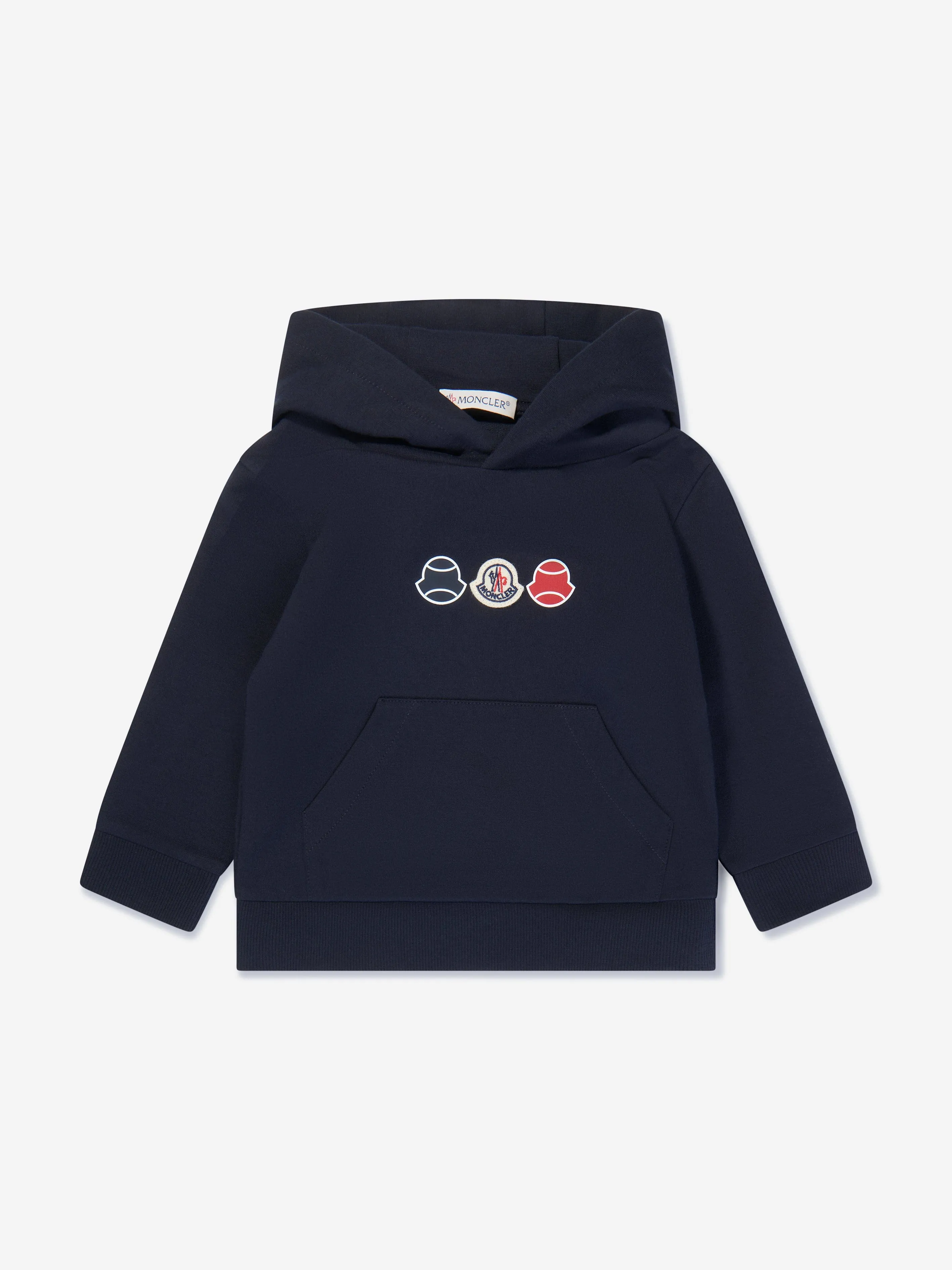 Moncler Enfant Survêtement Bébé Garçon avec Logo en Bleu Marine