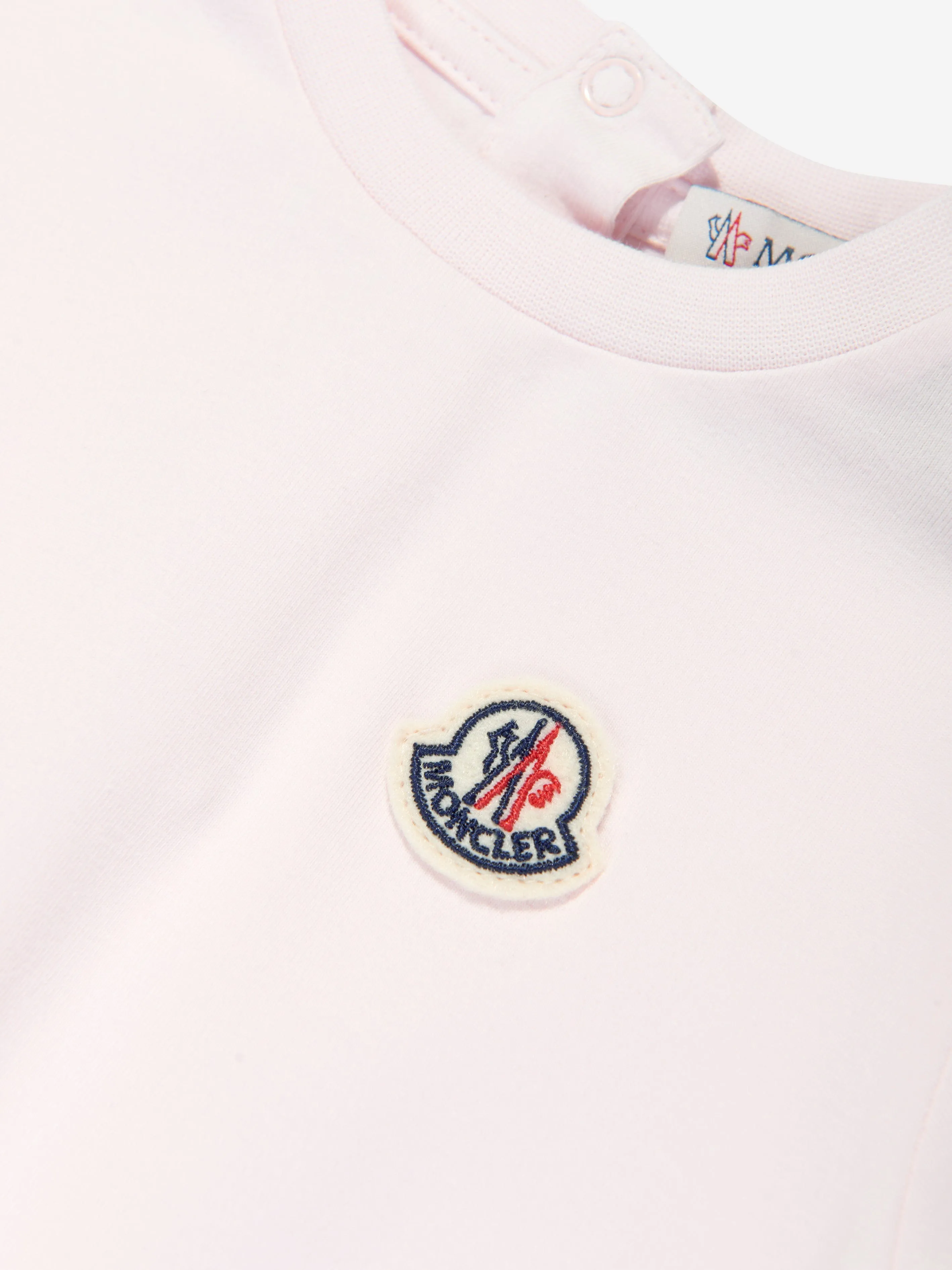 Moncler Enfant Robe T-Shirt à Volants pour Fillettes en Rose