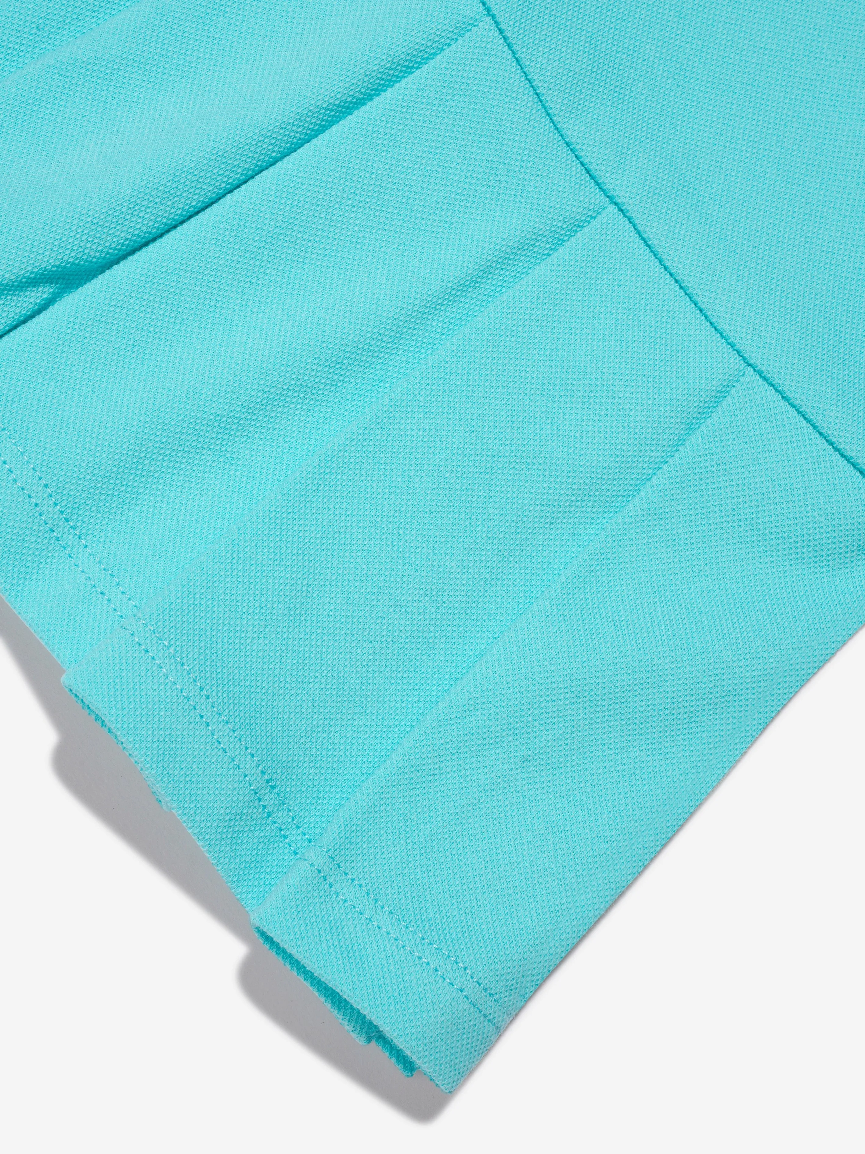 Moncler Enfant Robe Polo sans Manches pour Fille en Turquoise