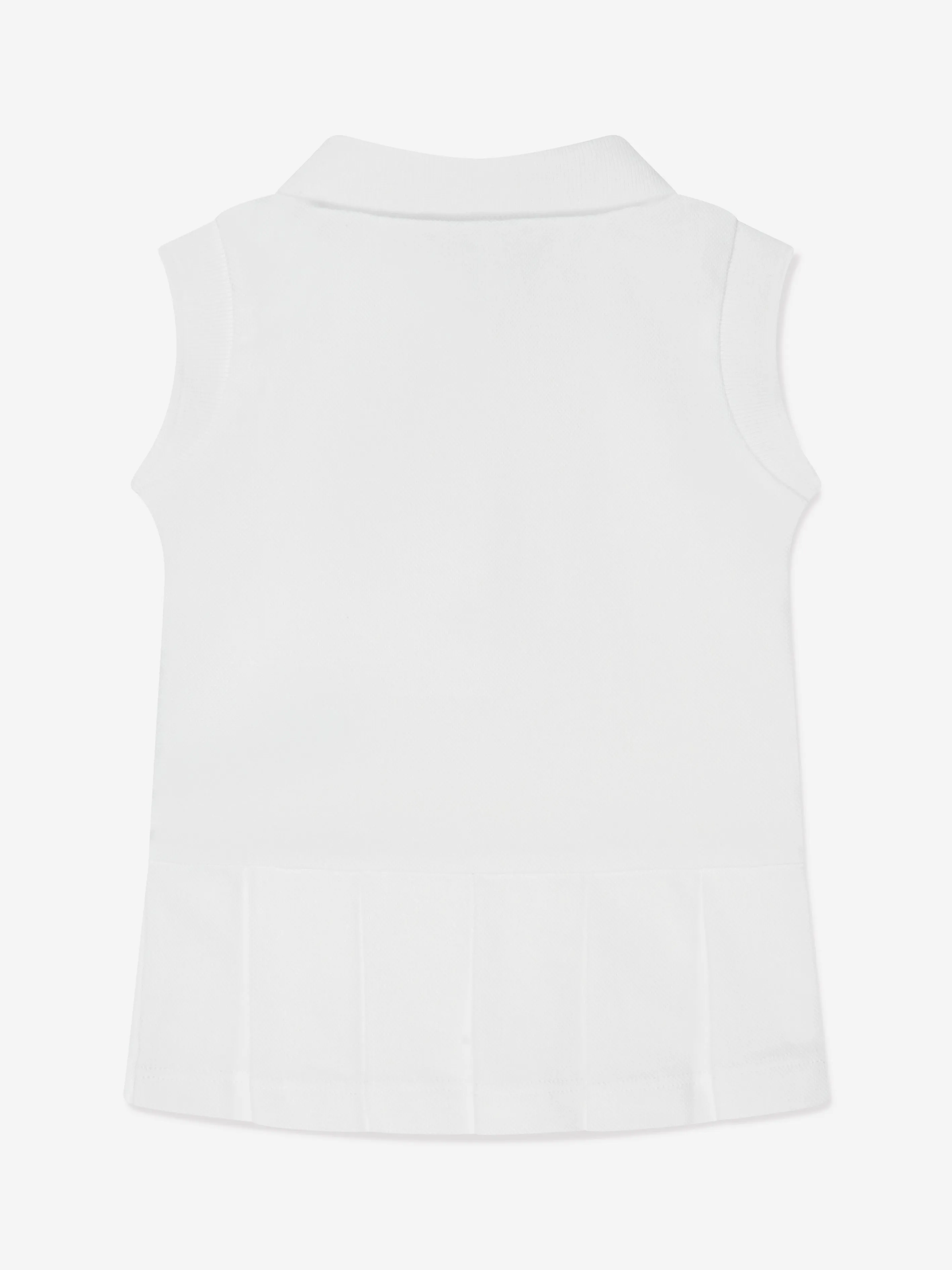 Moncler Enfant Robe Polo sans Manches pour Fille en Blanc