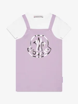 Ensemble T-shirt et robe pour bébé fille Moncler en lilas