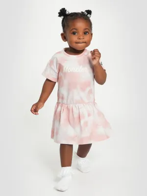 Moncler Enfant Robe T-Shirt pour Fille en Rose