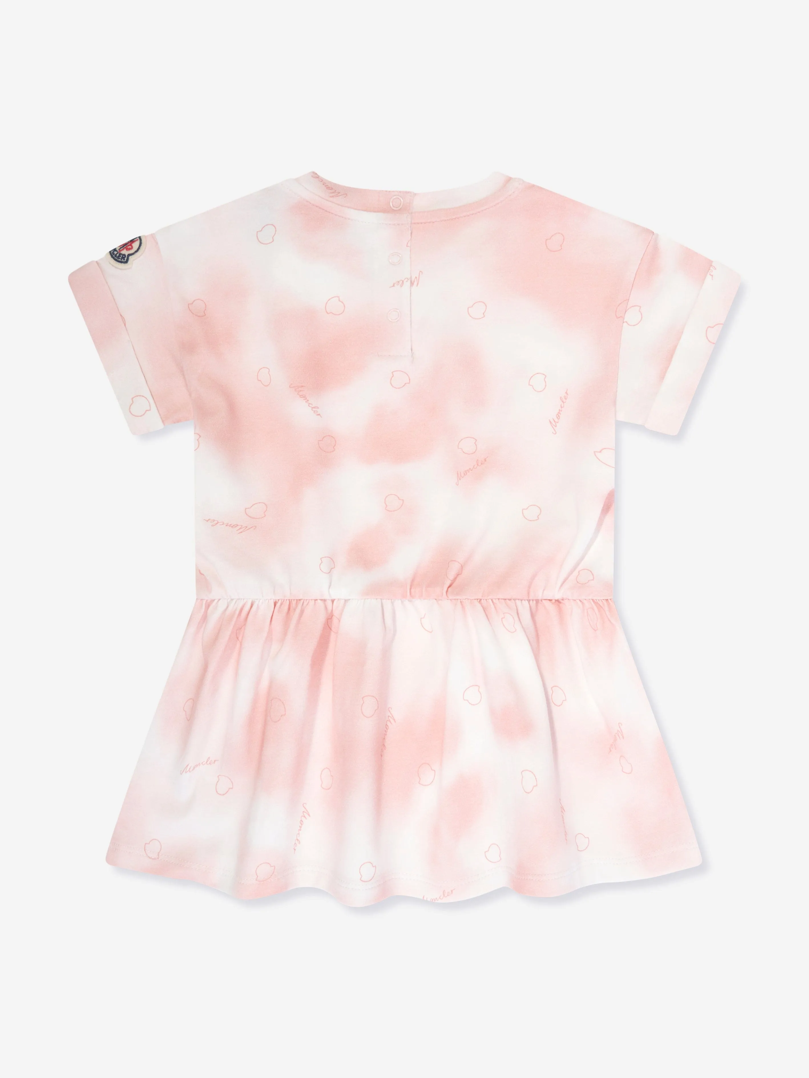 Moncler Enfant Robe T-Shirt pour Fille en Rose