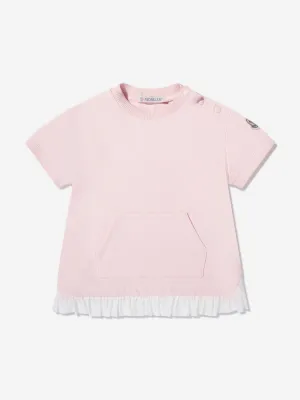 Moncler Enfant Robe T-Shirt pour Fille en Rose