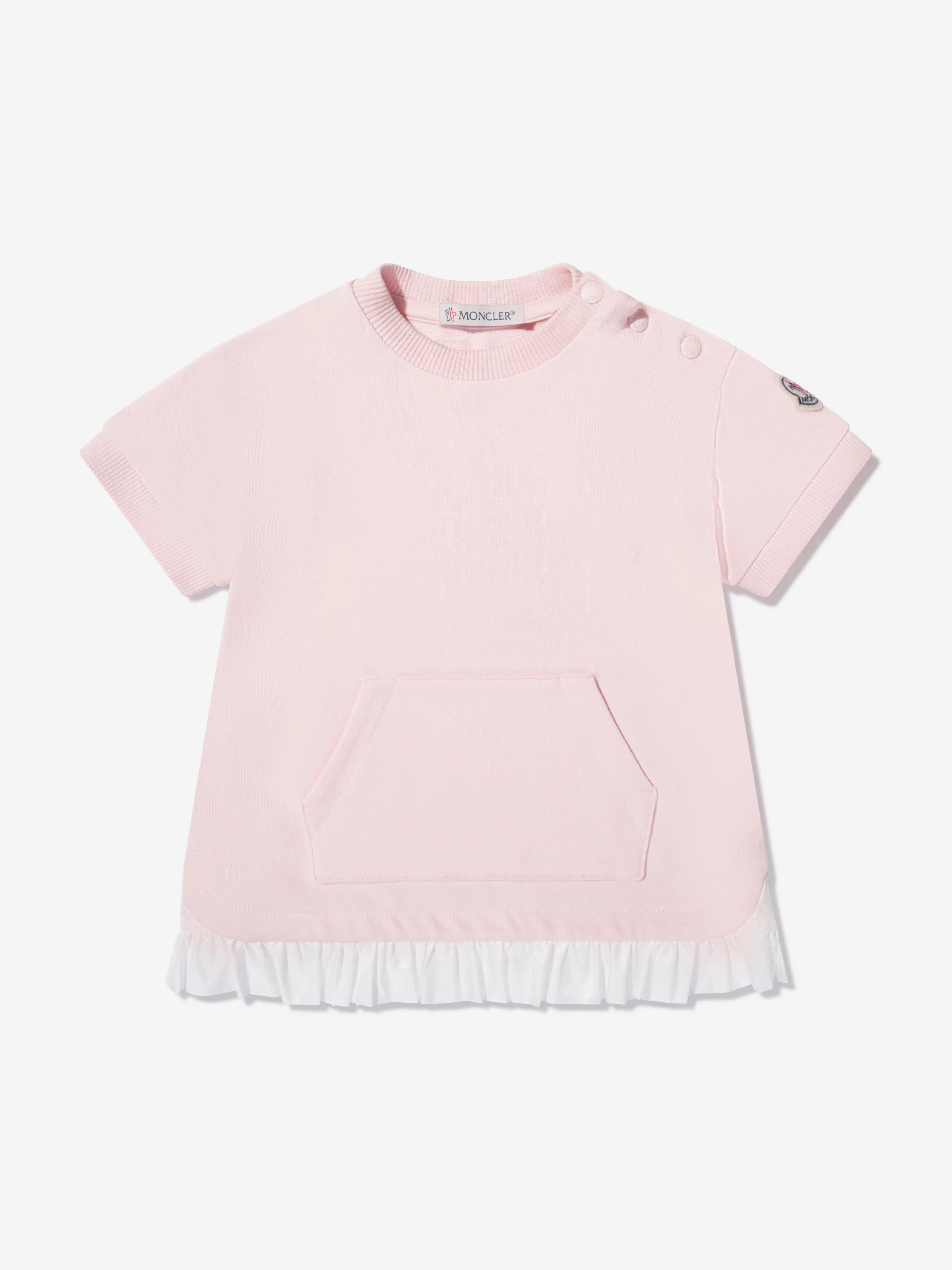 Moncler Enfant Robe T-Shirt pour Fille en Rose